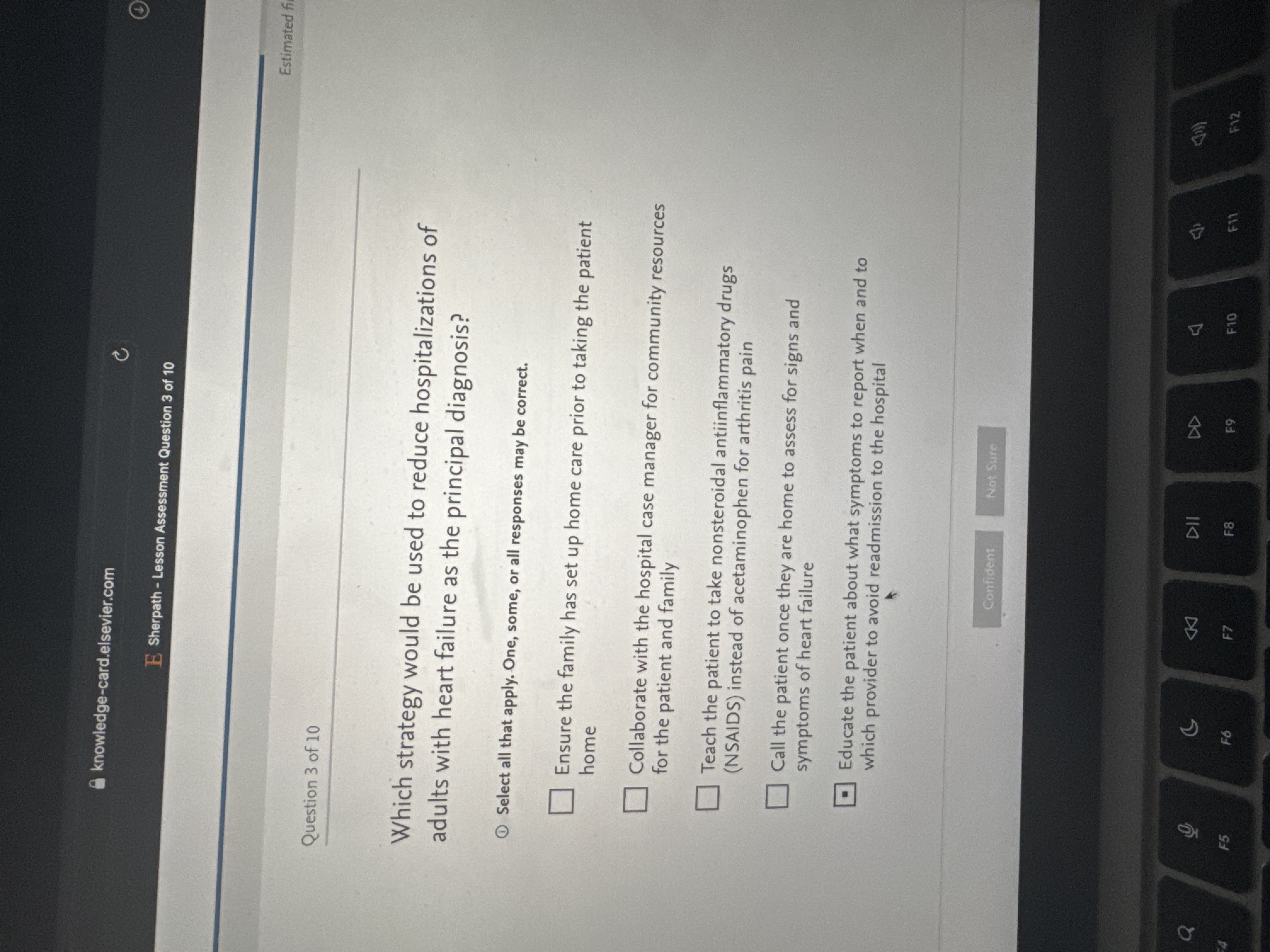 Answer knowledge-card.elsevier.com C E Sherpath -