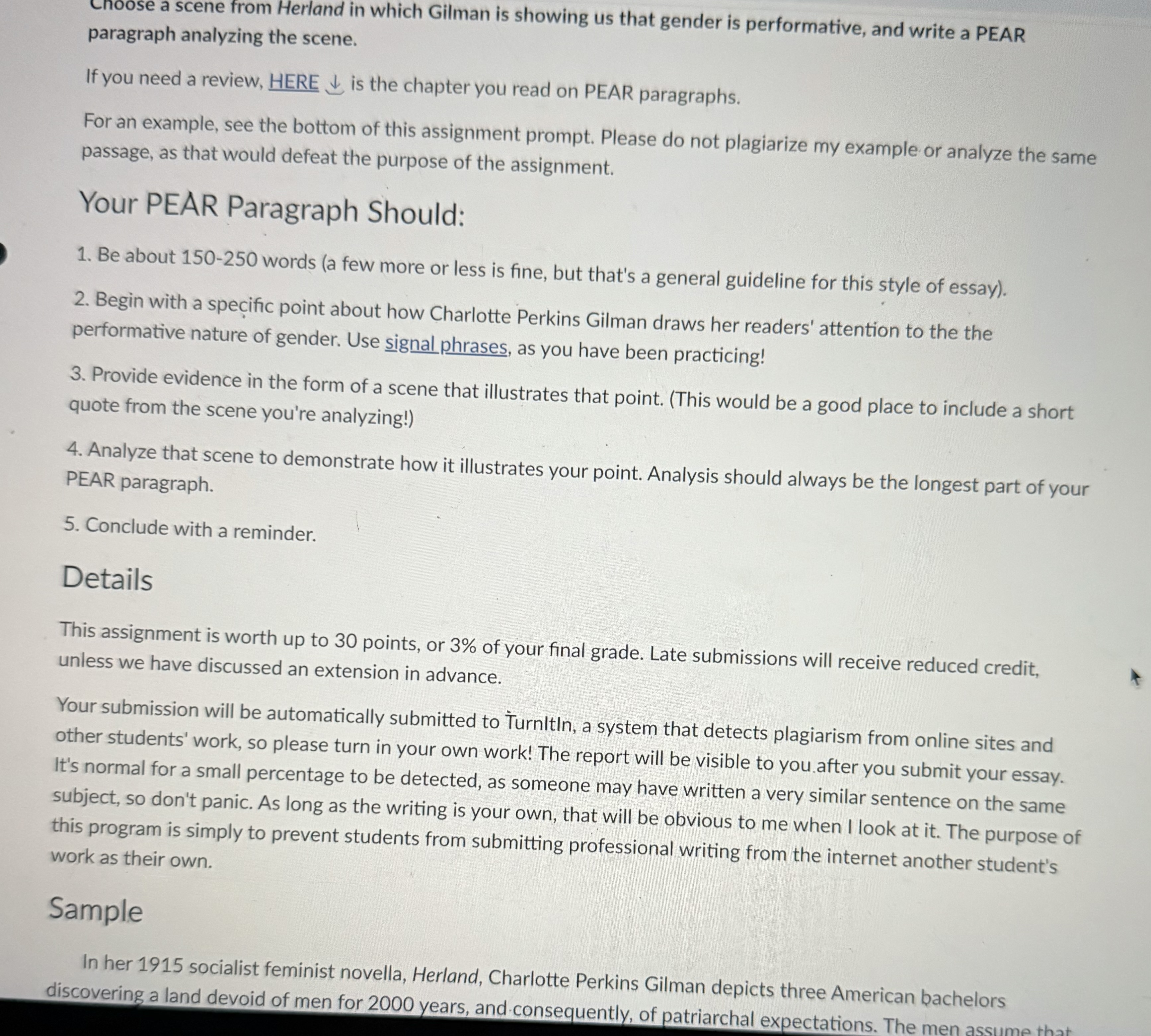 Can you please help me with pear paragraph I'm