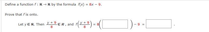 how to answer Define a function f : R - R by the