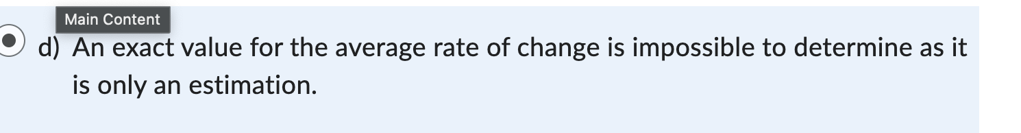 is this correct explain Main Content 9 d) An