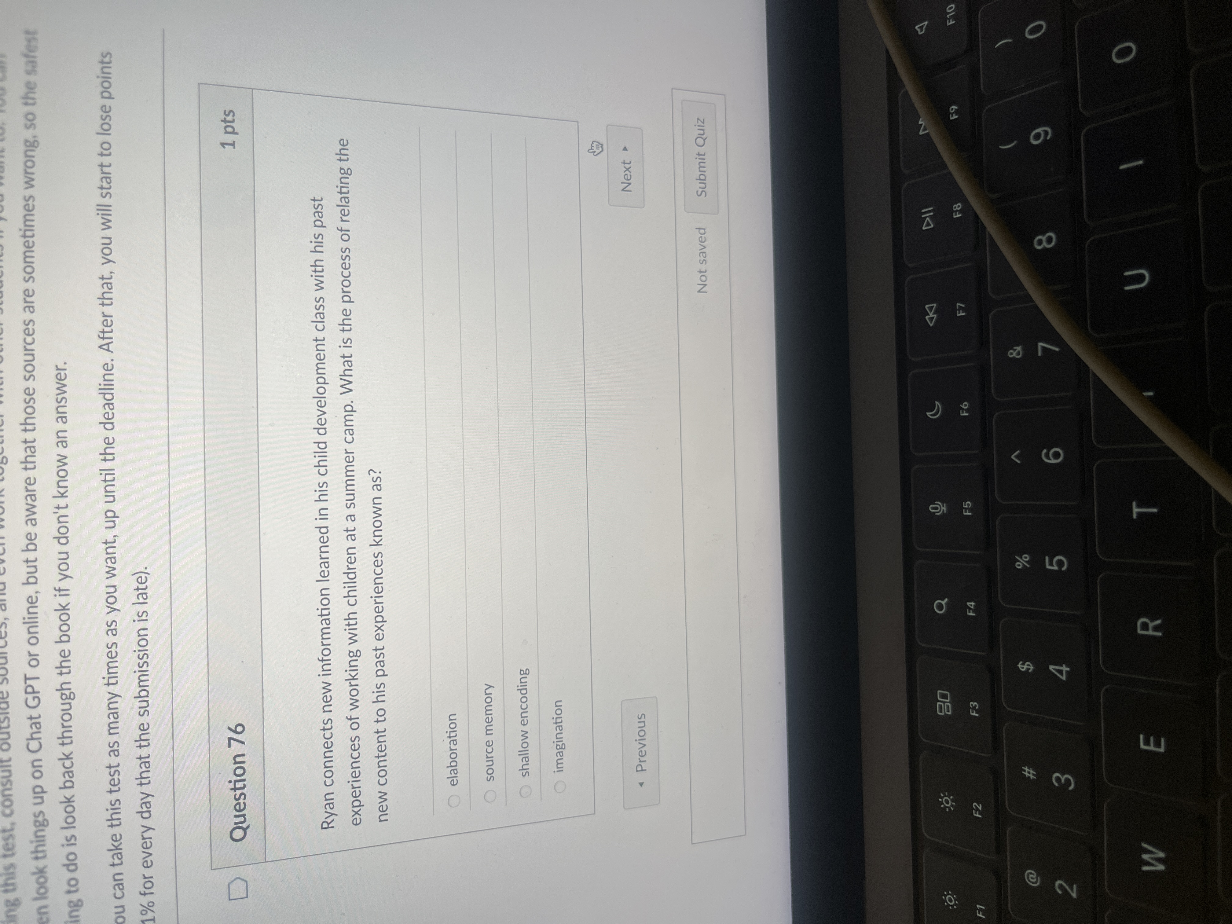 answer ing this test, consult o en look things up