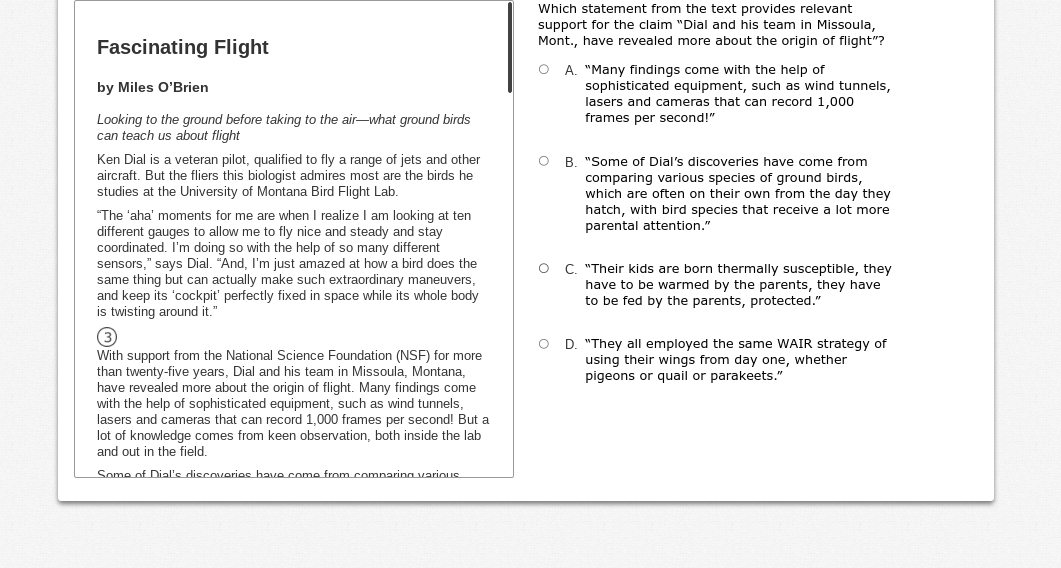 answer Fascinating Flight by Miles O'Brien