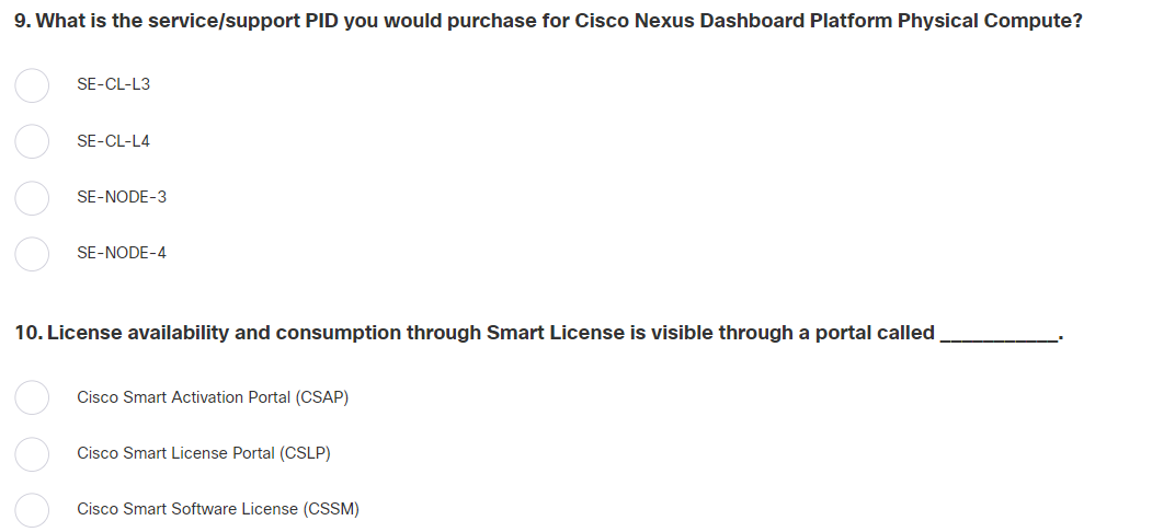 answer 9. What is the service/support PID you