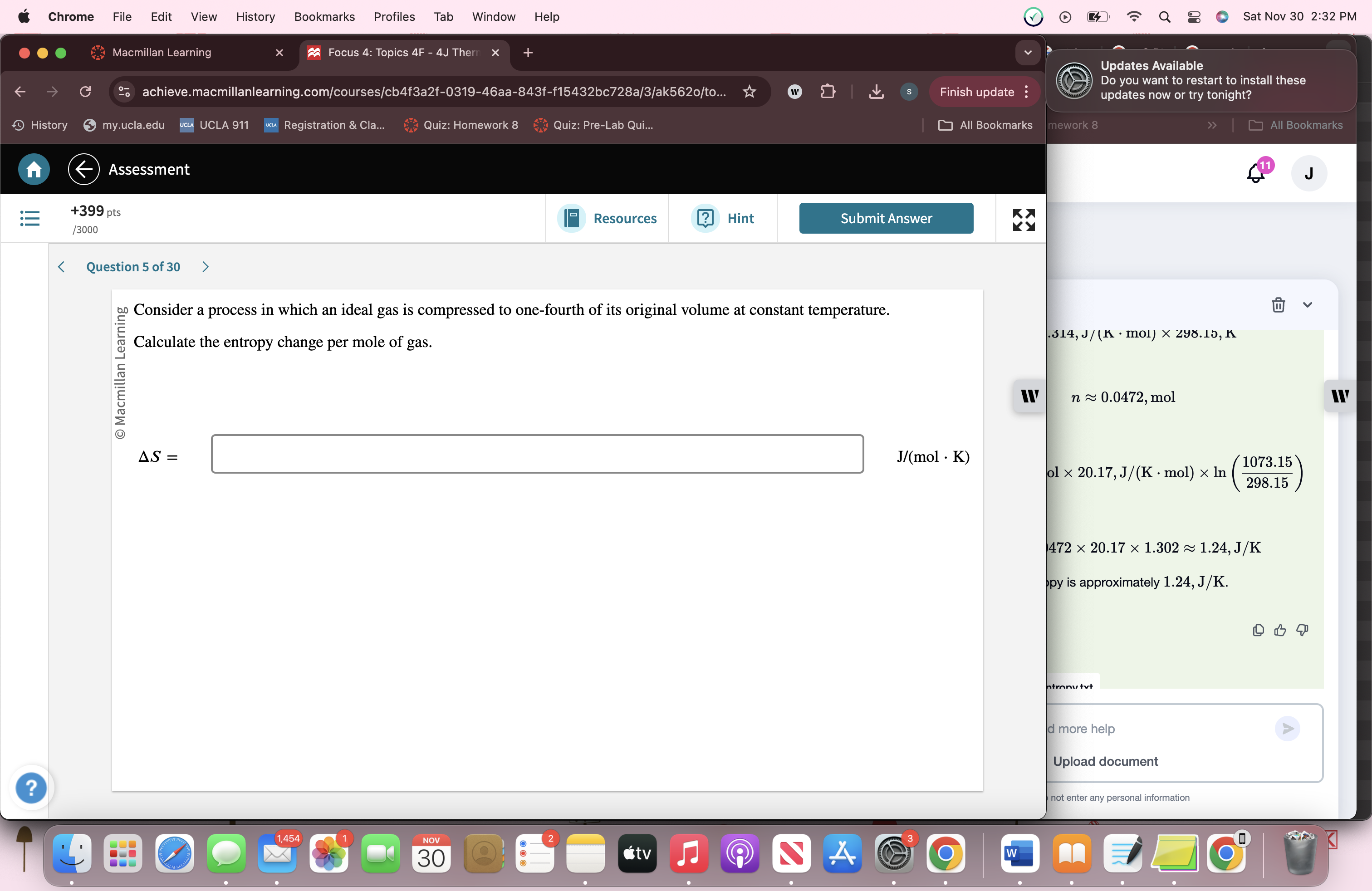 answer Chrome File Edit View History Bookmarks