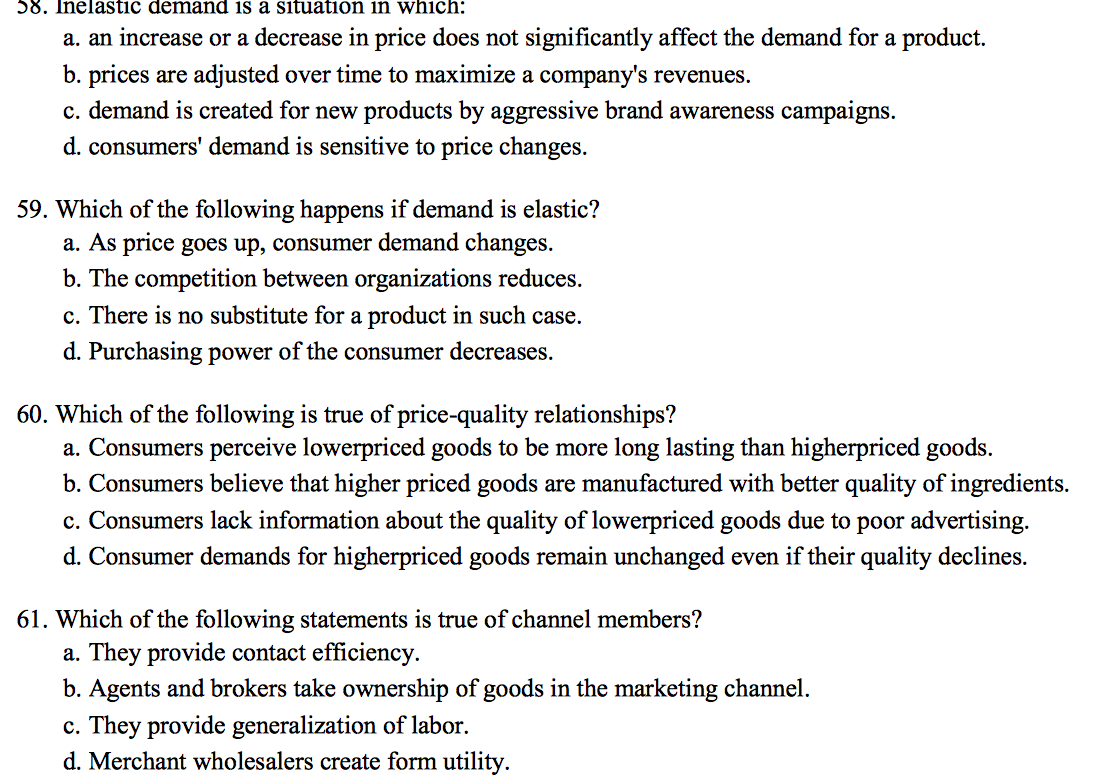 This some marketing question i need help. please