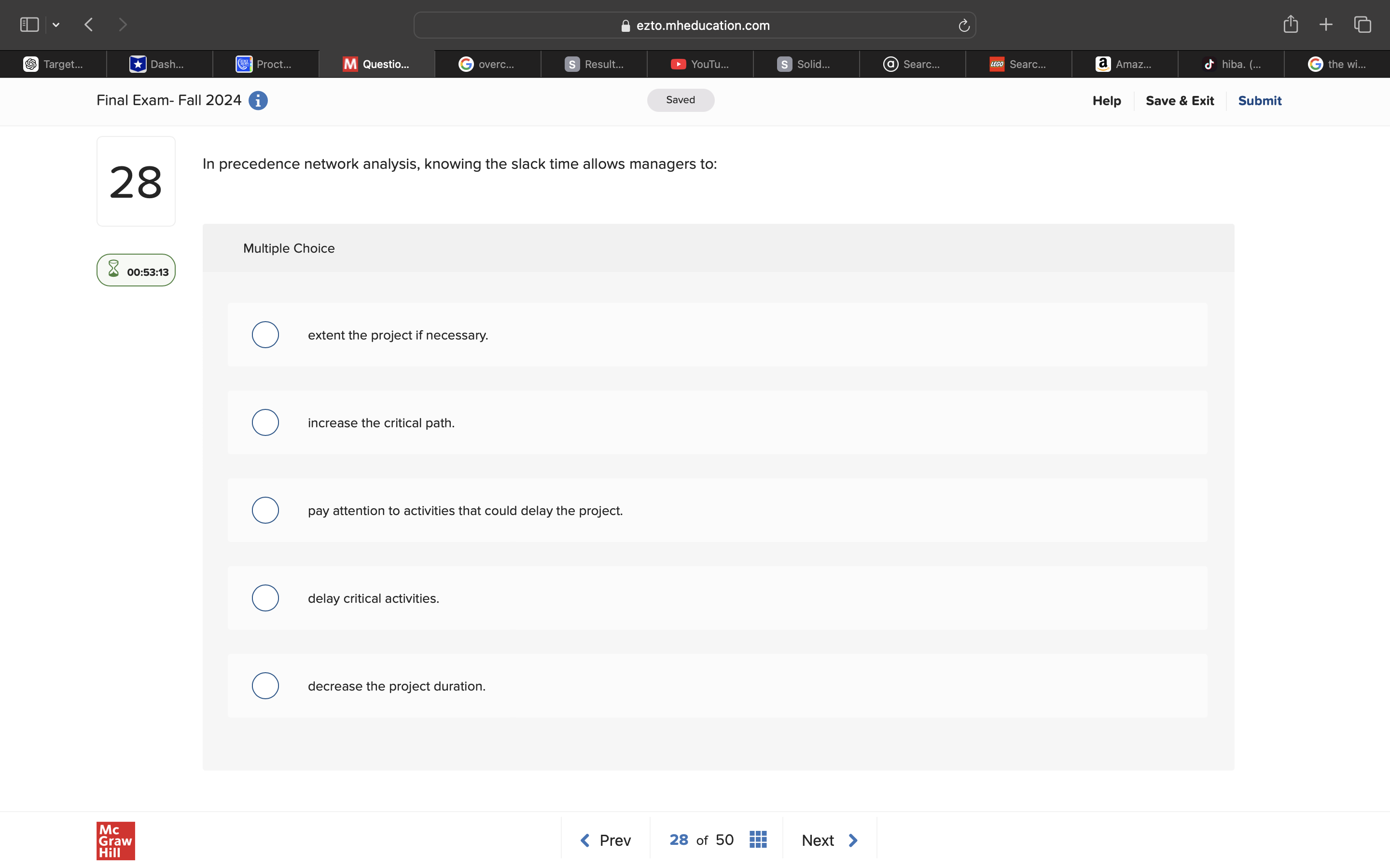 answer @ ezto.mheducation.com M Questio... Final