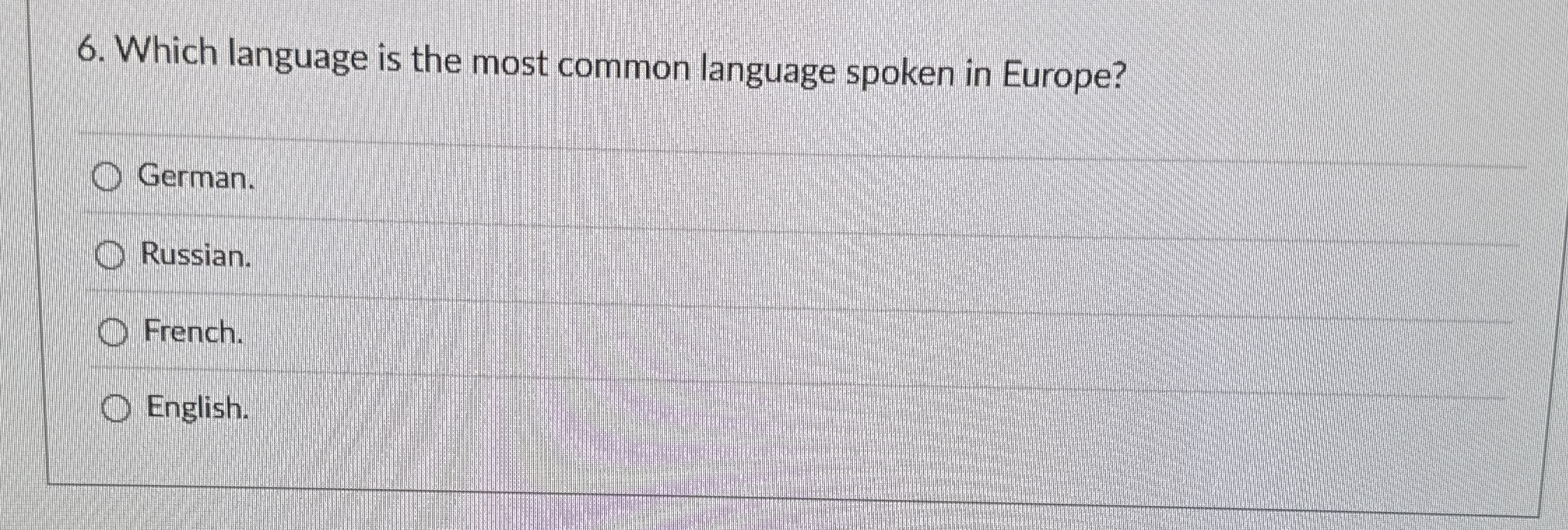 Which language is the most common language spoken