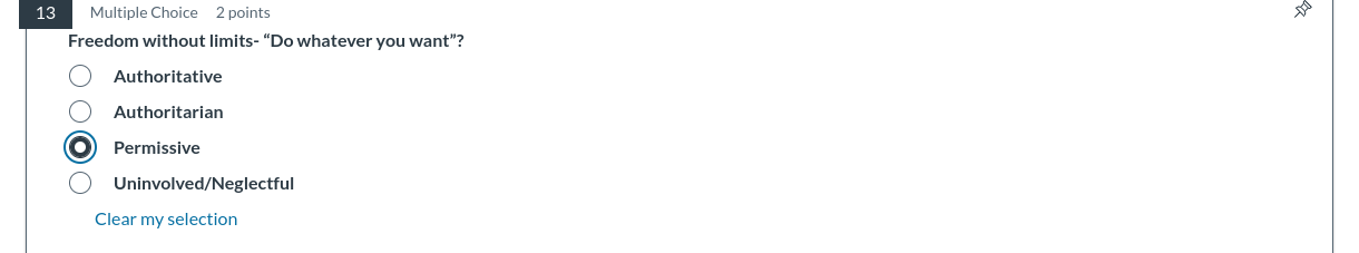 answer Multiple Choice 2 points Freedom without