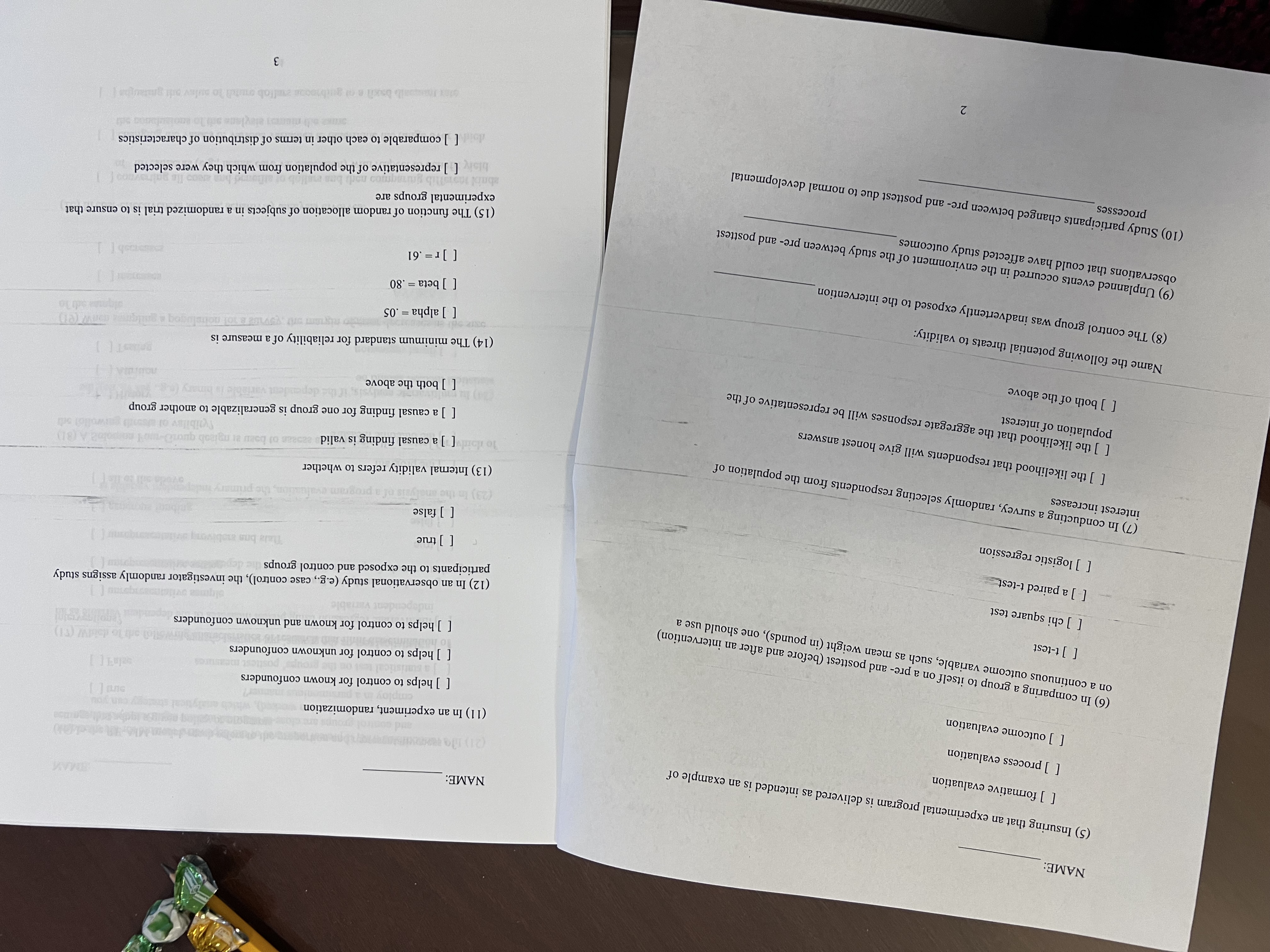 Answer NAME: NAME: (5) Insuring that an