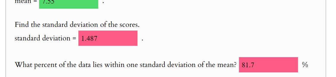 these two answers are incorrect mean Find the