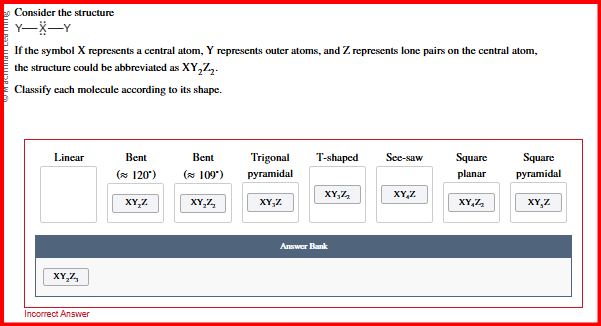 answer the question Consider the structure Y- -Y