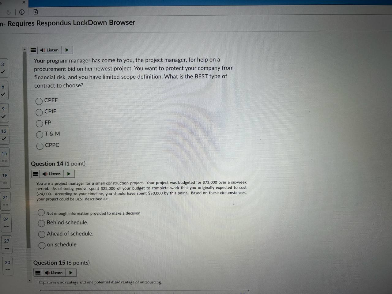 answer n- Requires Respondus LockDown Browser
