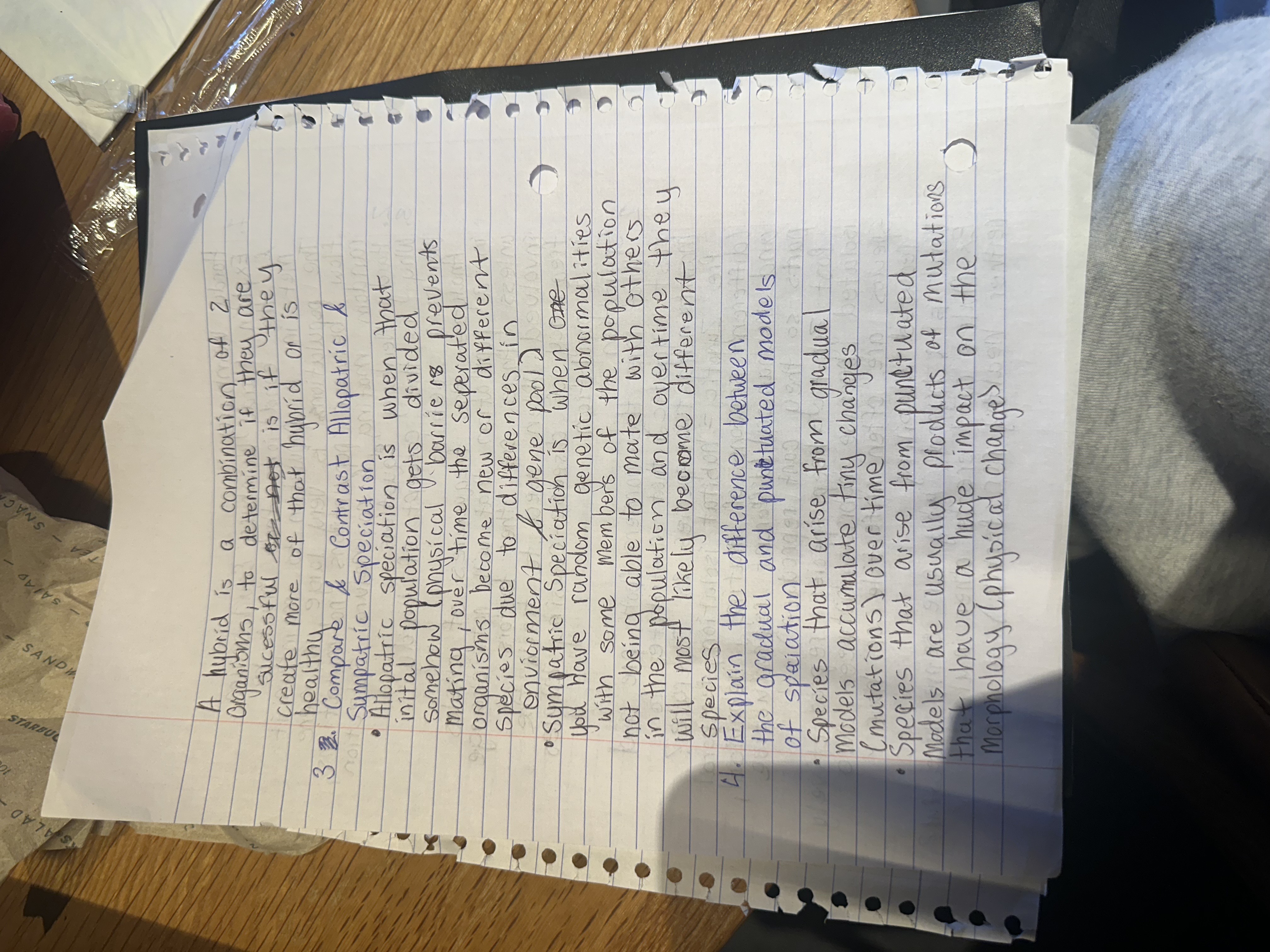 study questions and answers based on the notes: