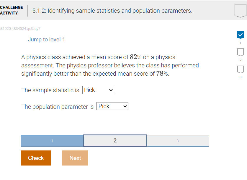 answer CHALLENGE 5.1.2: Identifying sample