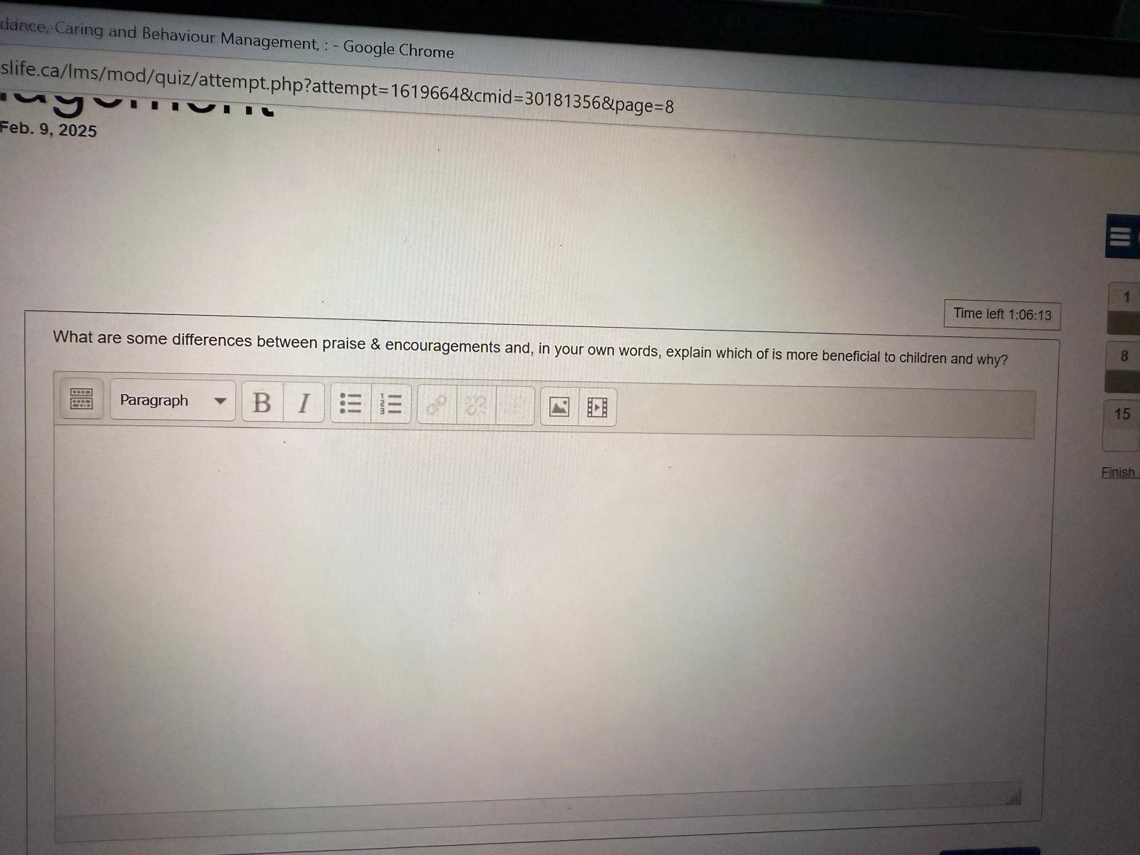 answers dance, Caring and Behaviour Management, :