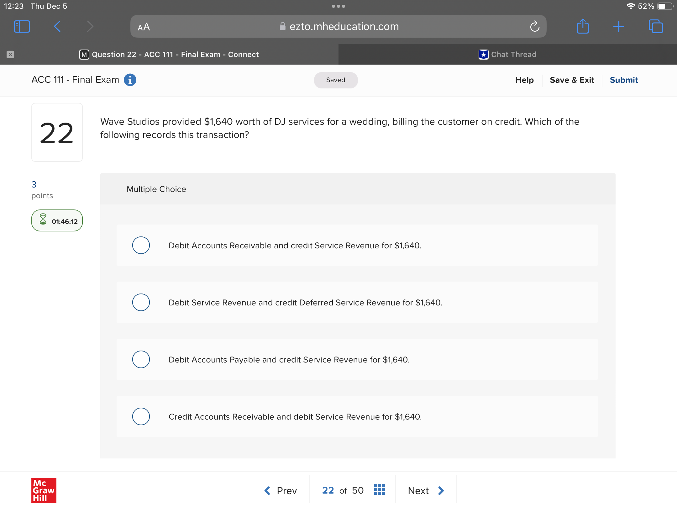 Answer 12:23 Thu Dec 5 see Y-\\ @