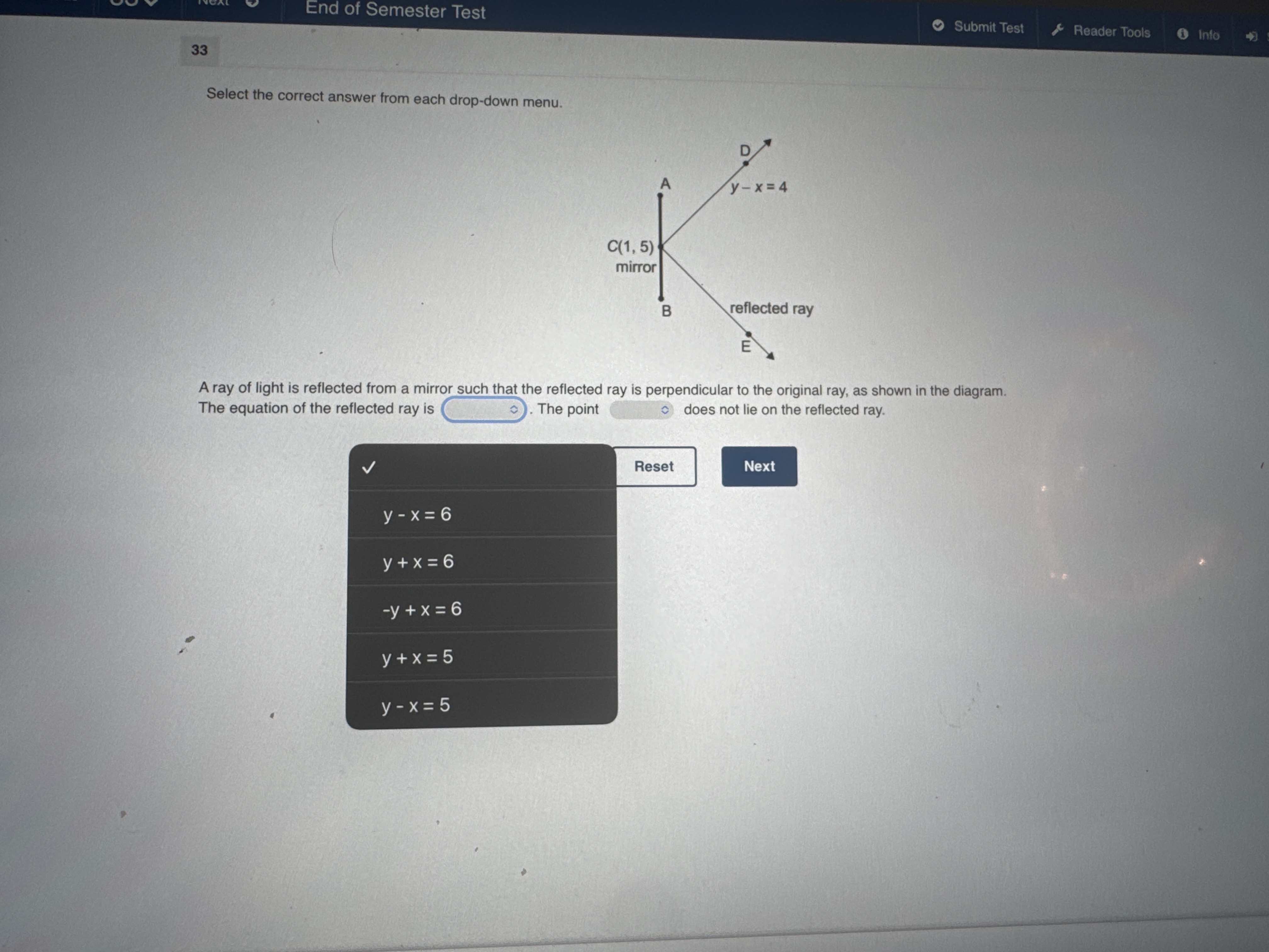 Answer of Semester Test Submit Test Reader Tools