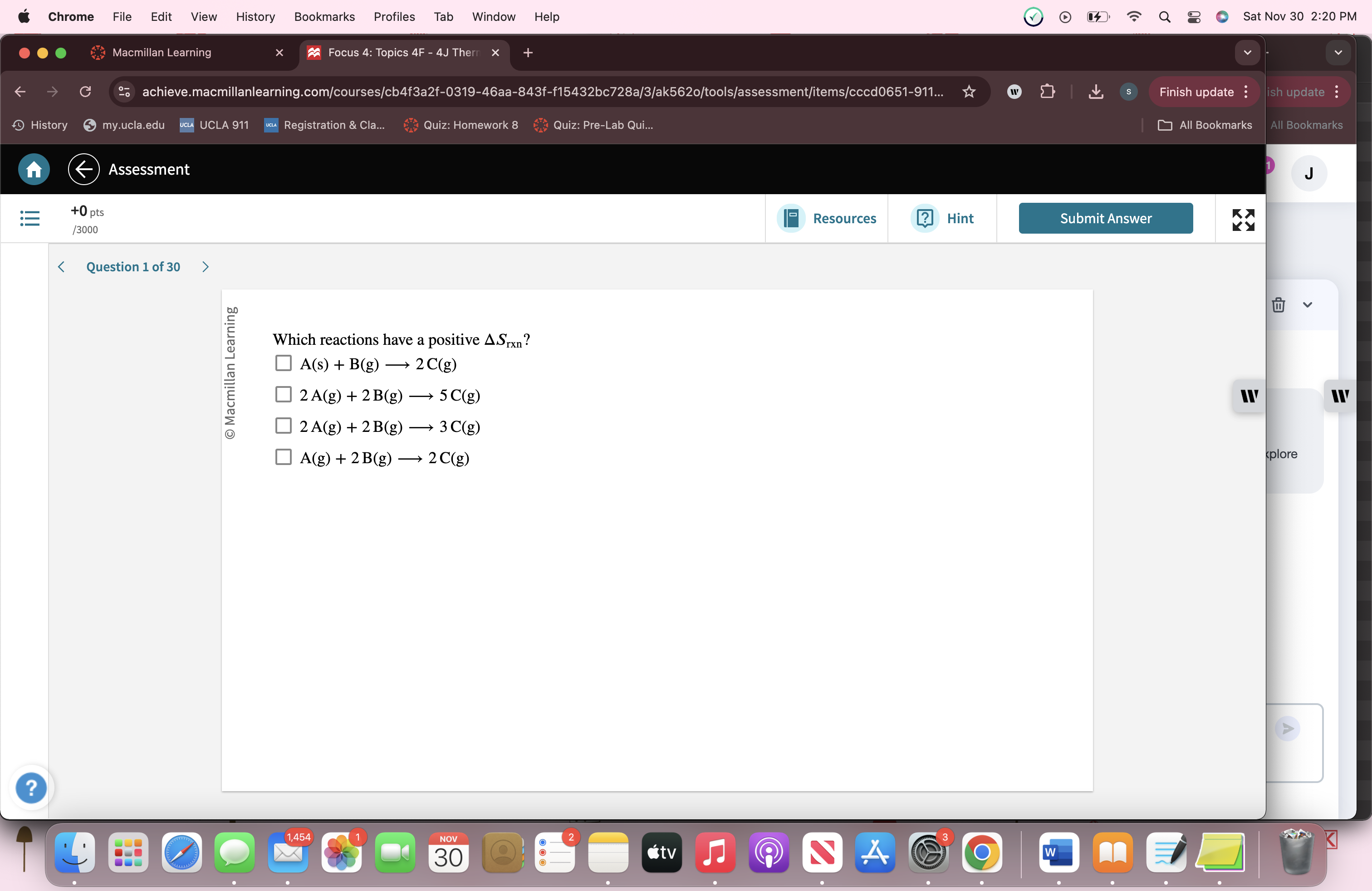 answer Chrome File Edit View History Bookmarks