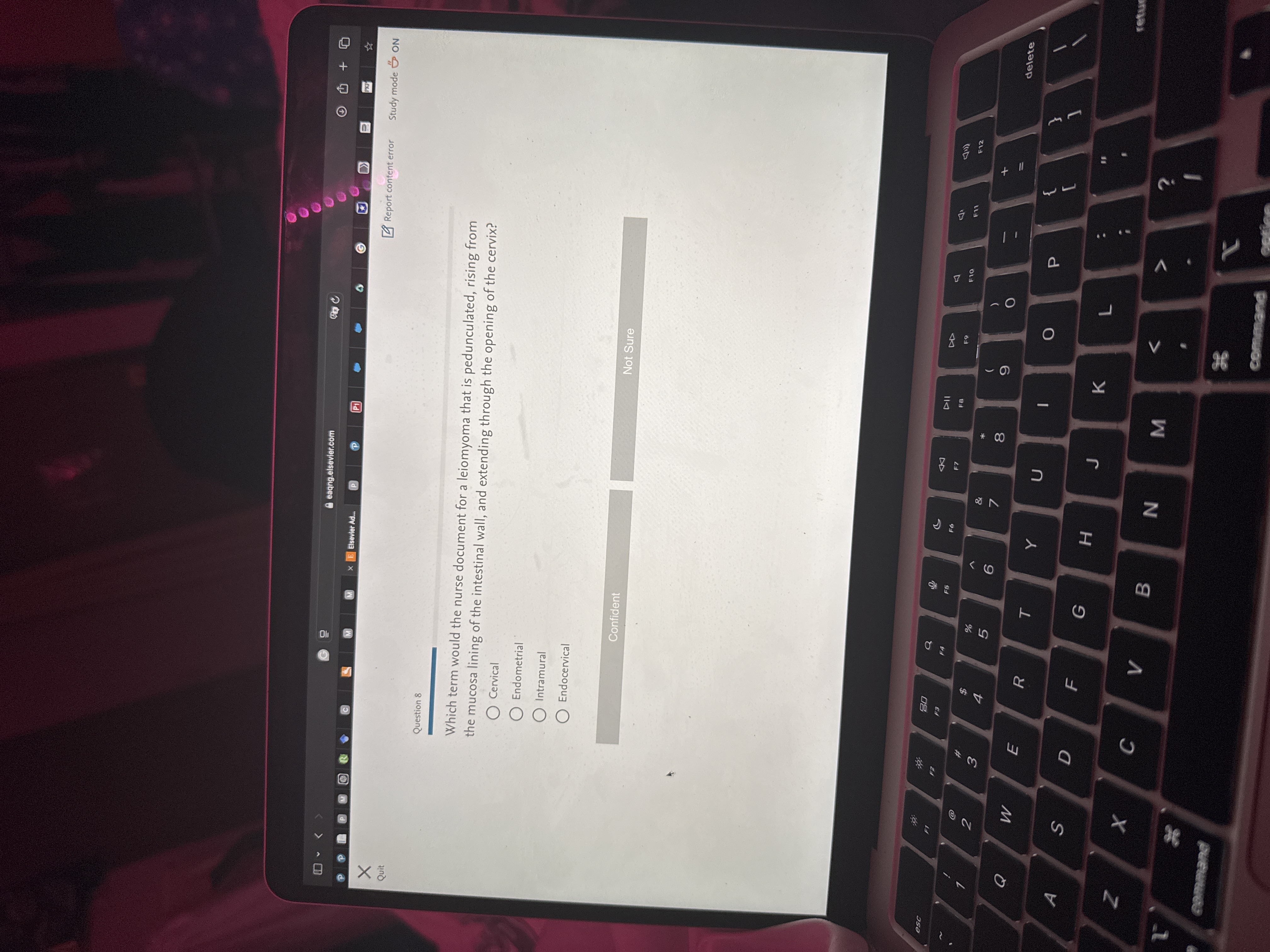 Answer G 9 eaang.elsevier.com M X E Elsevier Ad.