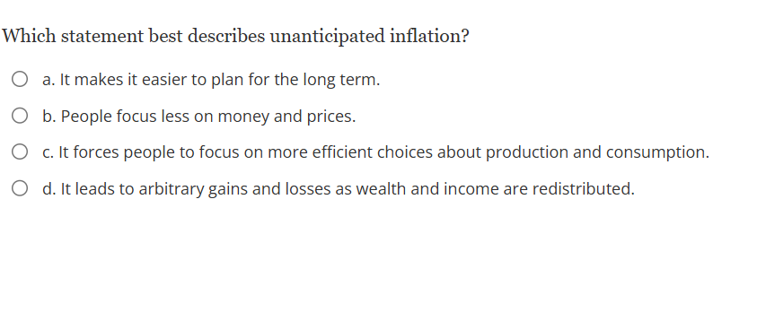 answer Which statement best describes