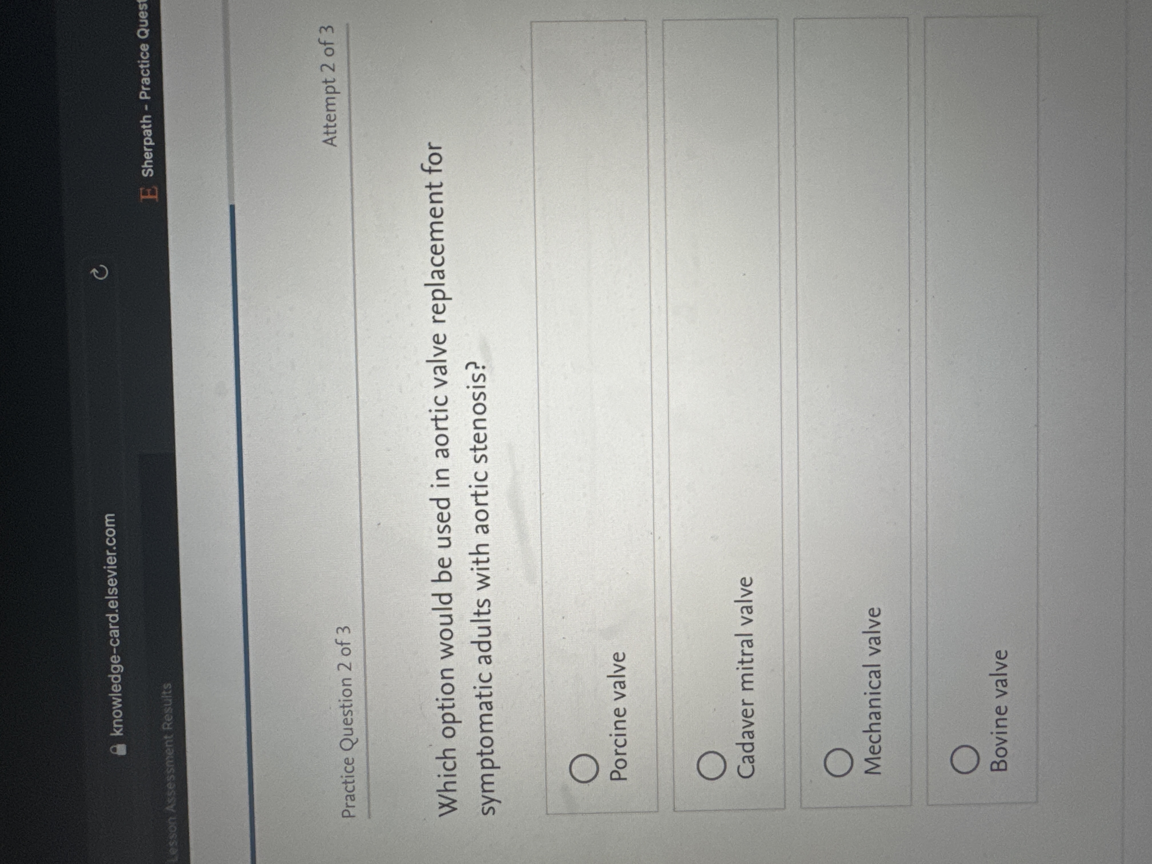 Annswer knowledge-card.elsevier.com C Lesson