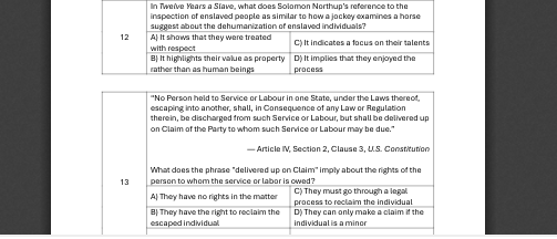 answer In Twelve Years a Slave, what does Solomon