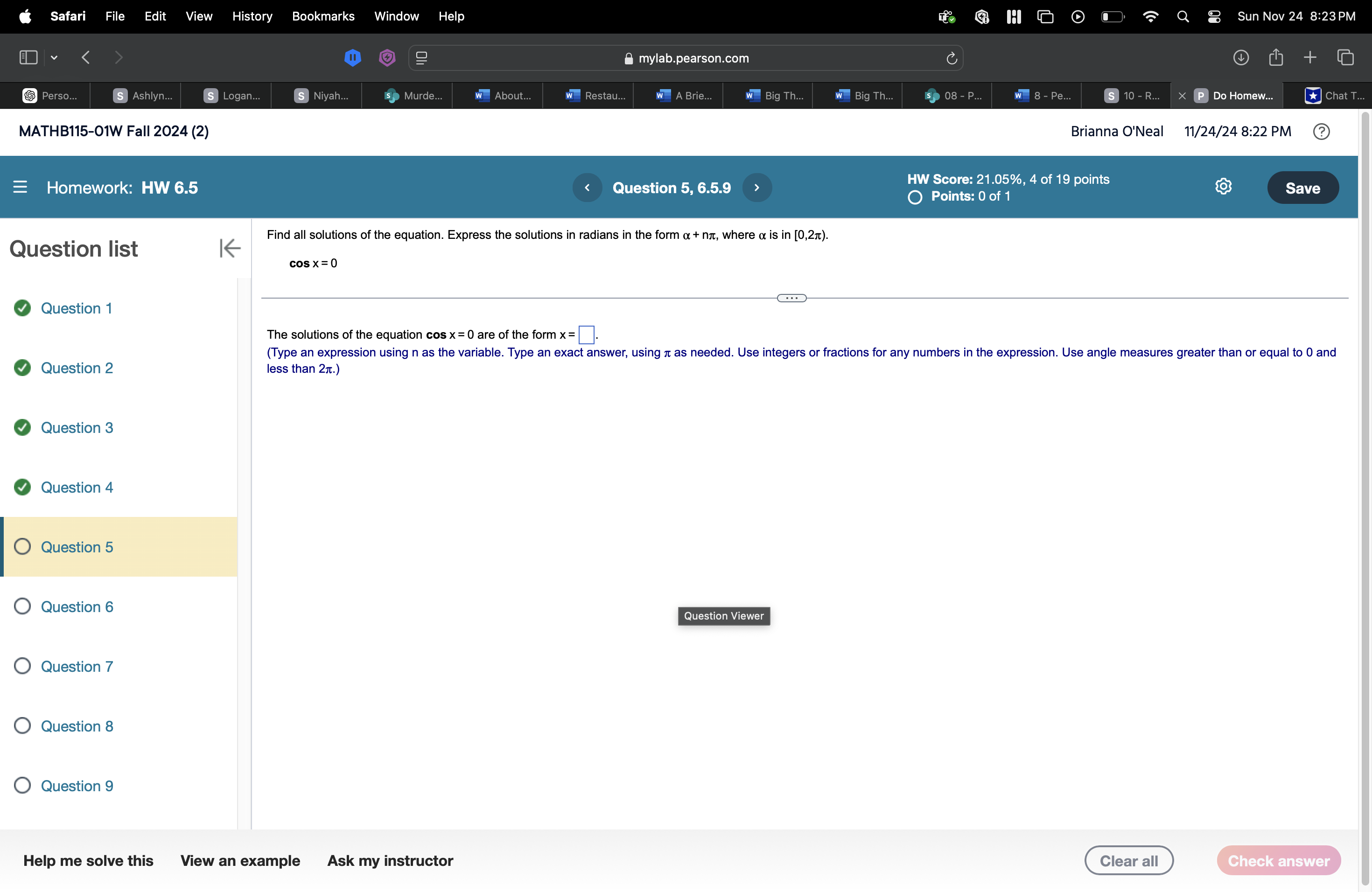 answer Safari File Edit View History Bookmarks