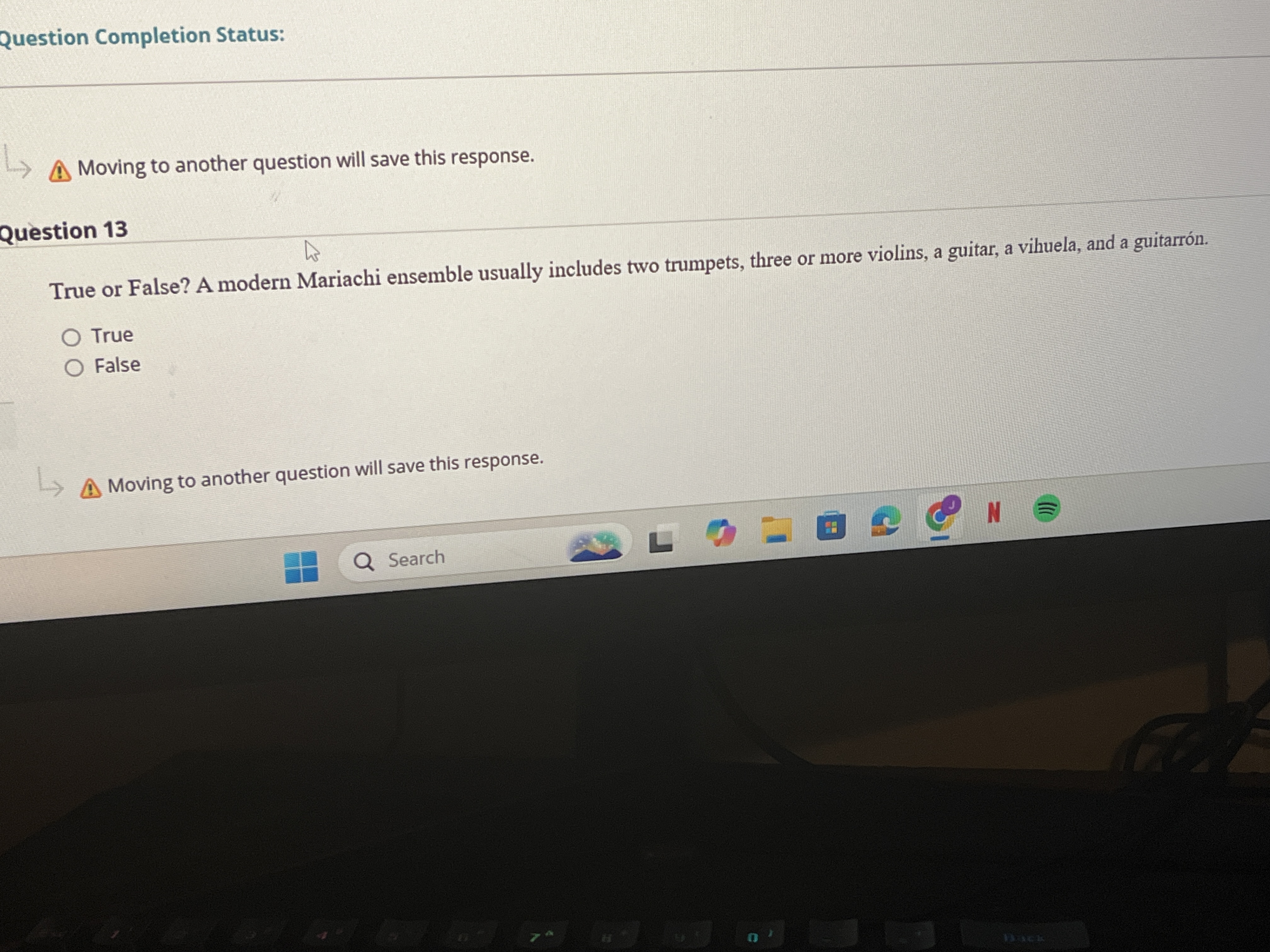 Answer Question Completion Status: A\\ Moving to