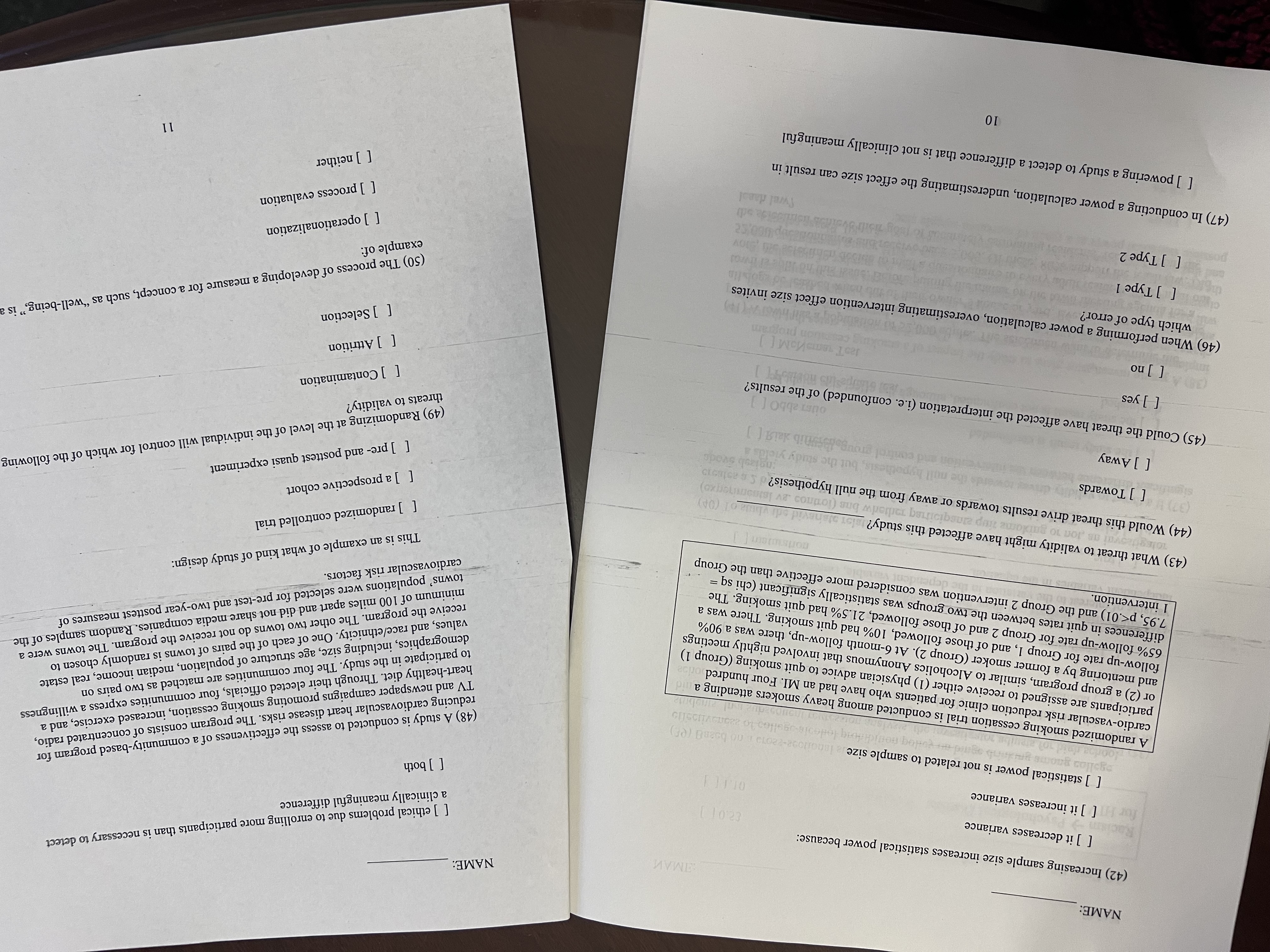 Answer NAME: NAME: RTMAN [ ] ethical problems due