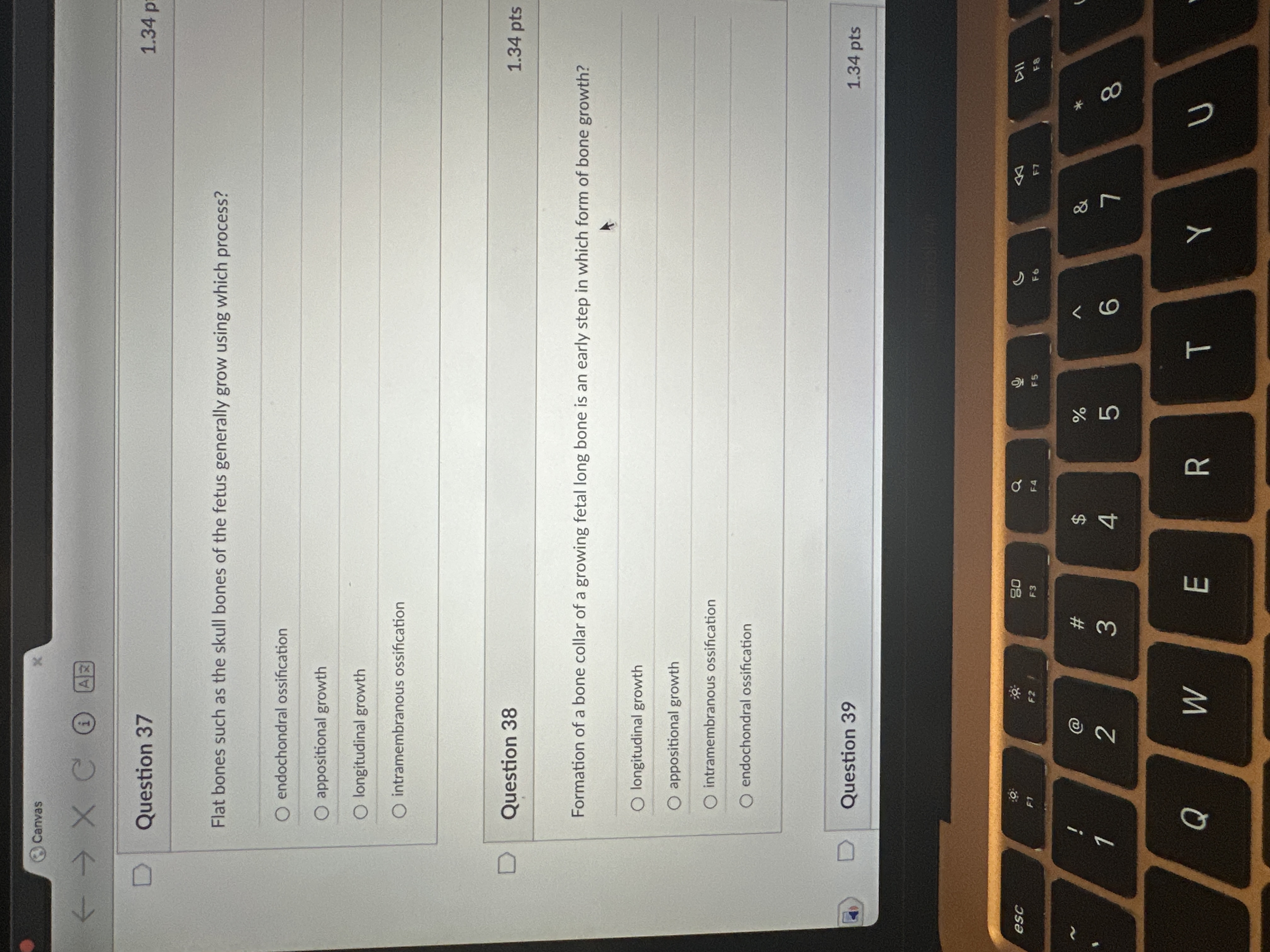 Answer Canvas ( - X C AR D Question 37 1.34 p