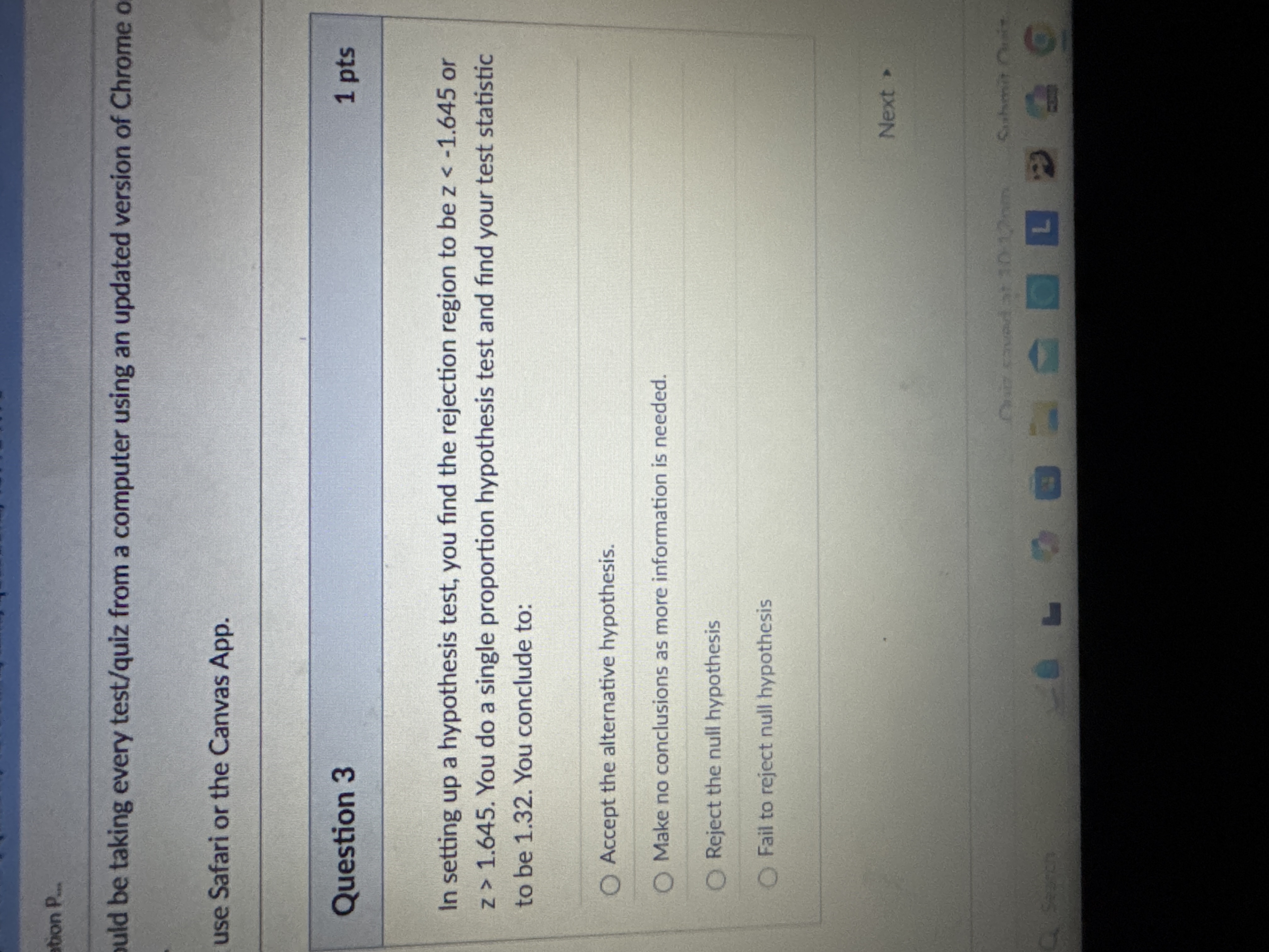 Answer tion P.. uld be taking every test/quiz