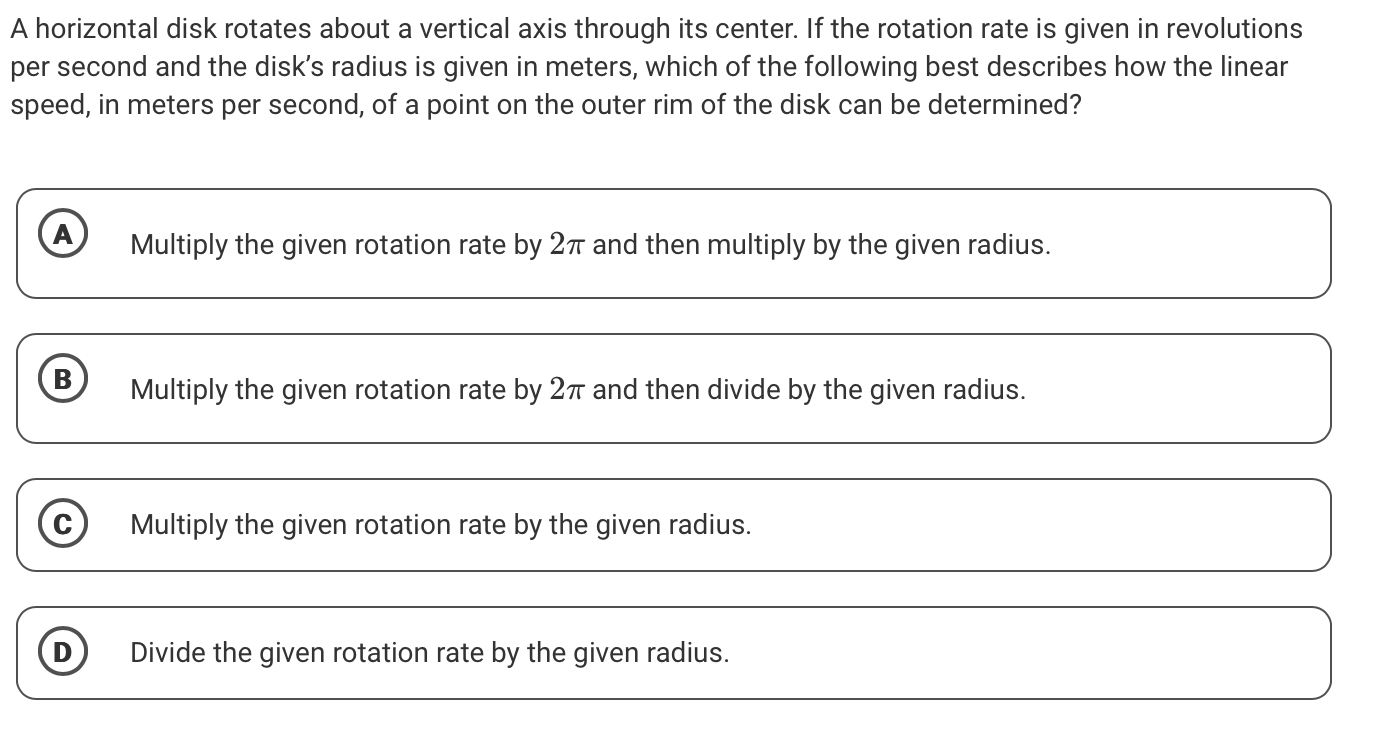 give the answer A horizontal disk rotates about a