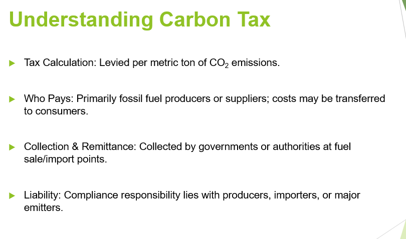 explian the slide with title for presentation Tax