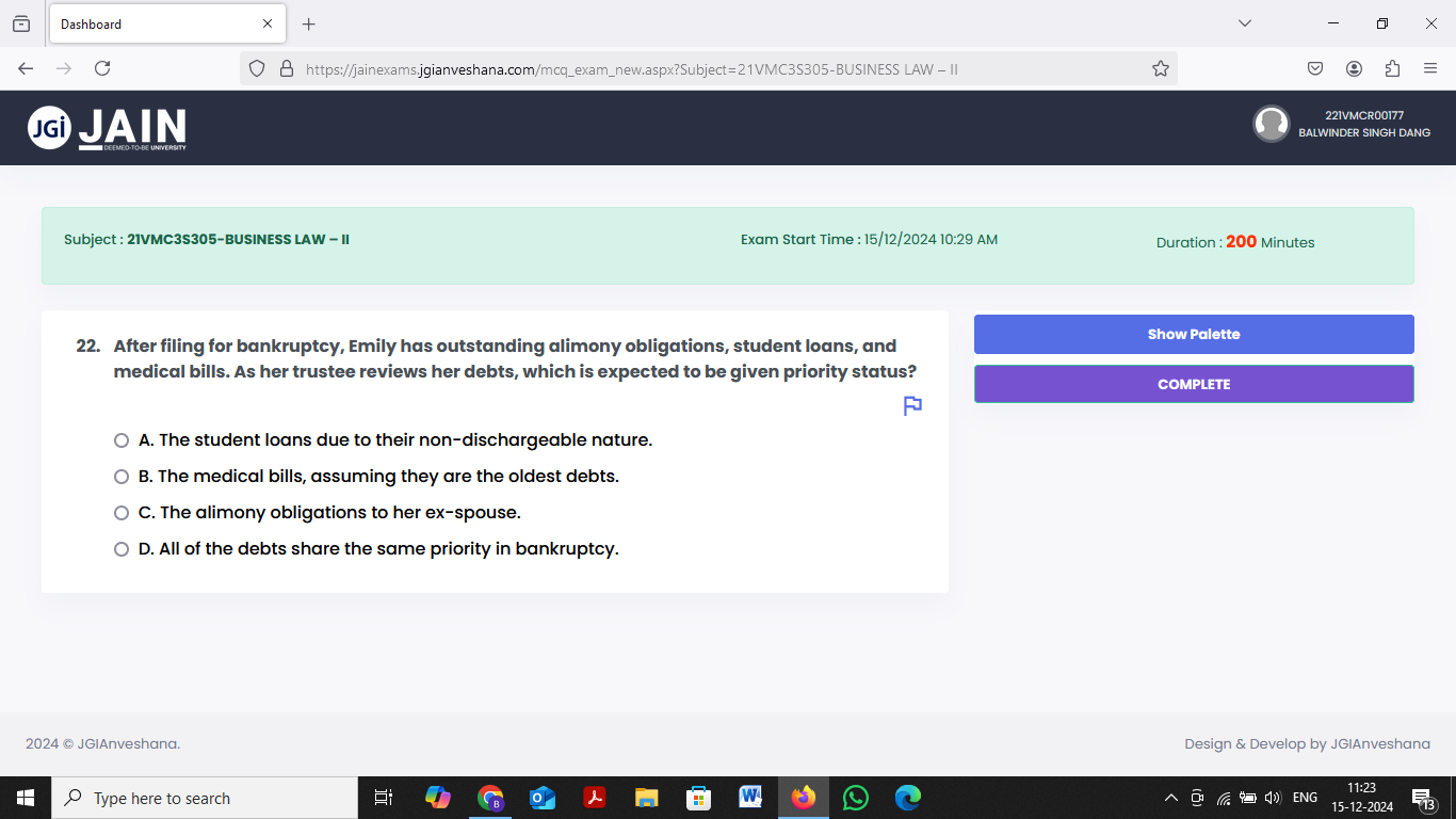 ANSWER Dashboard X + X - C O B