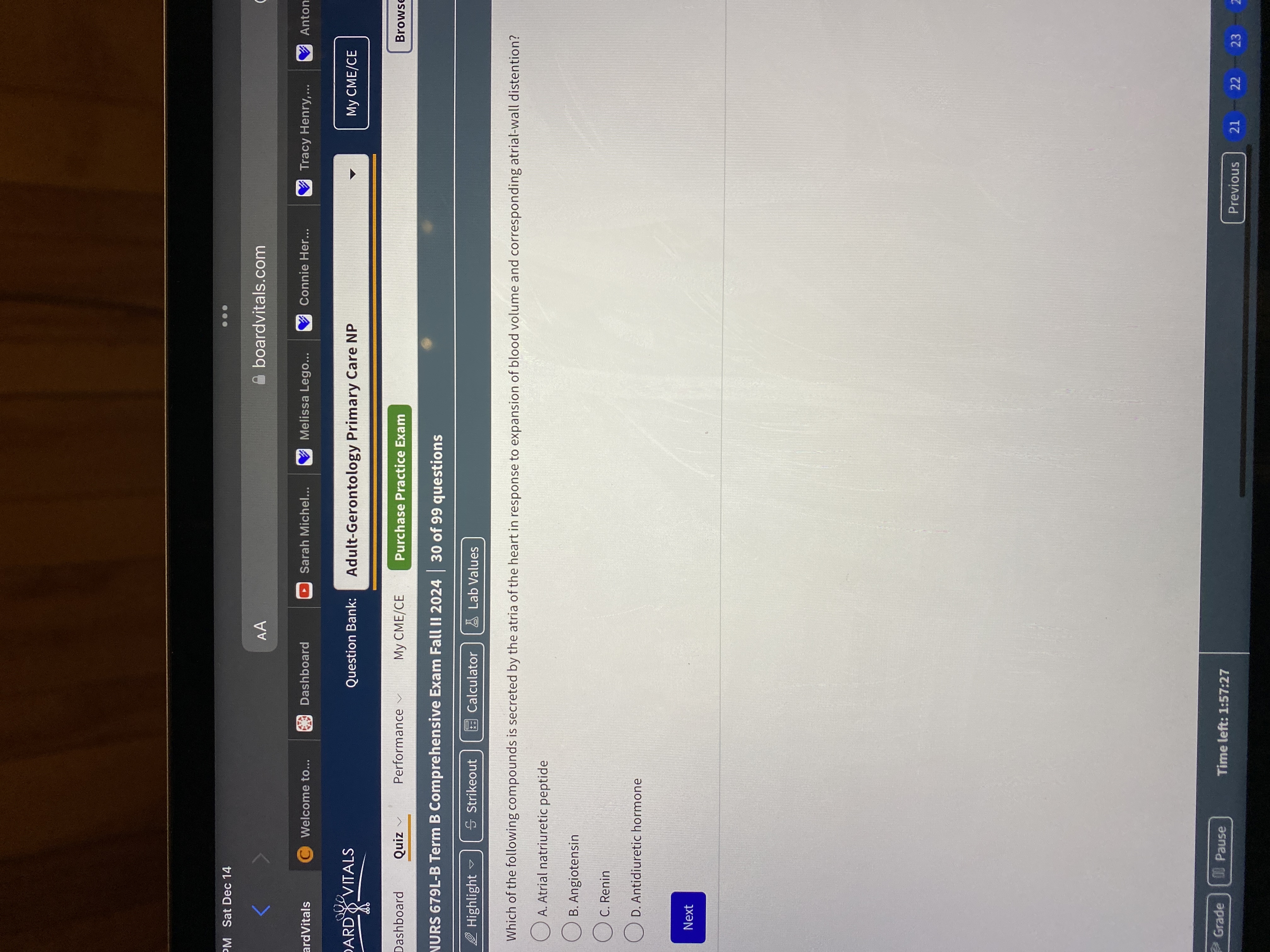 Answer M Sat Dec 14 . . . AA boardvitals.com