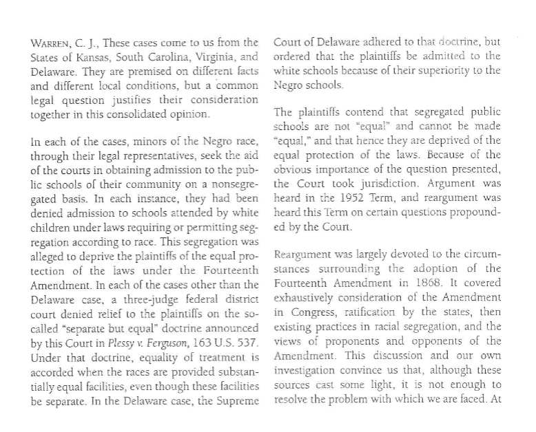 summarize and make eas WarreN, C. ., These cases