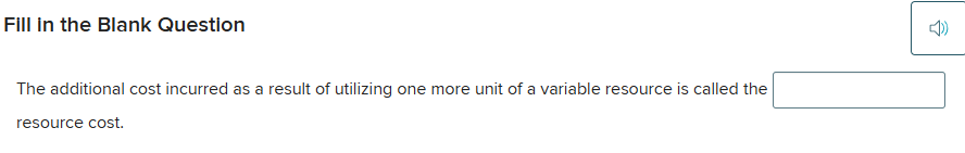 answer Fill in the Blank Question ] The