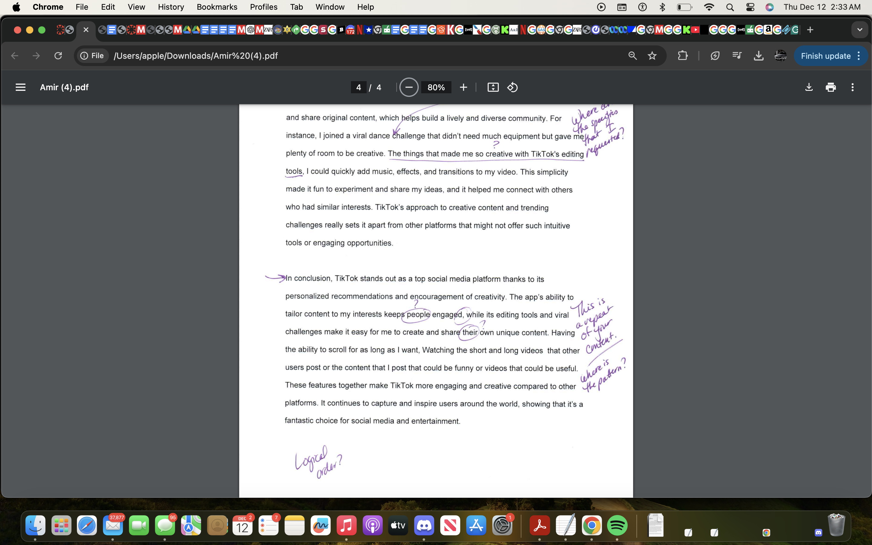 Chrome File Edit View History Bookmarks Profiles
