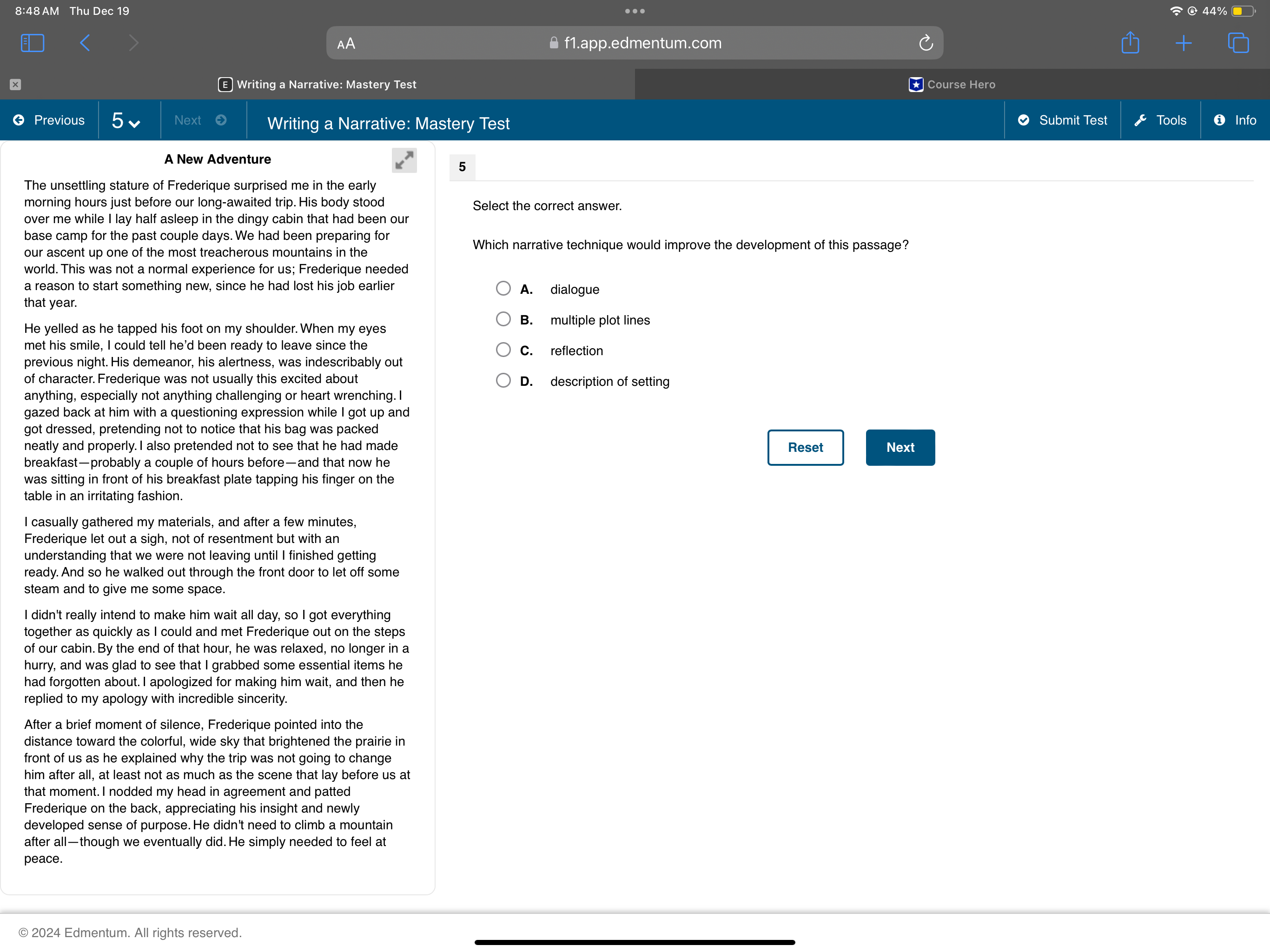 8:48AM Thu Dec 19 T @ 44% @) VA @