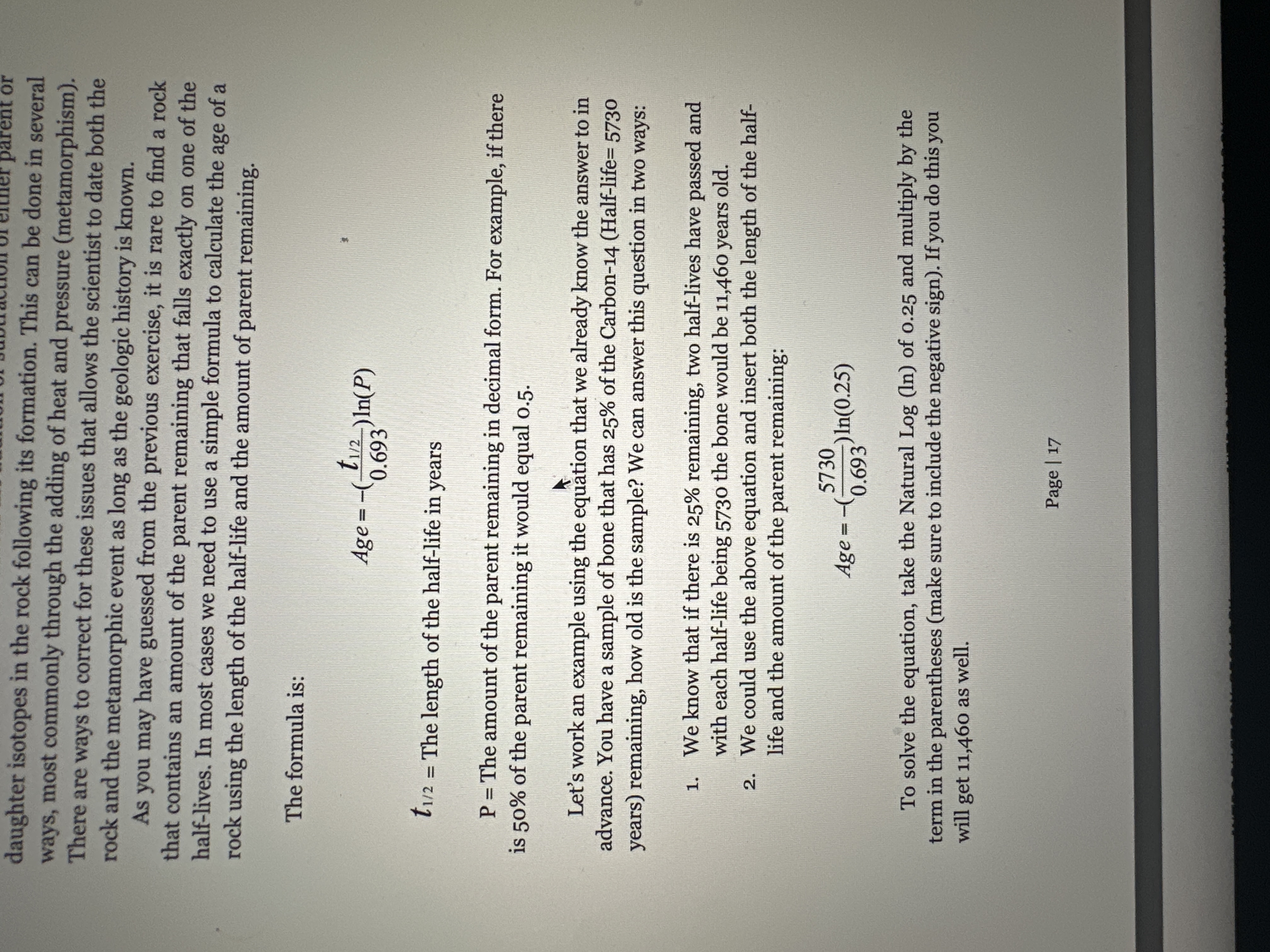 Using this method answer these questions er