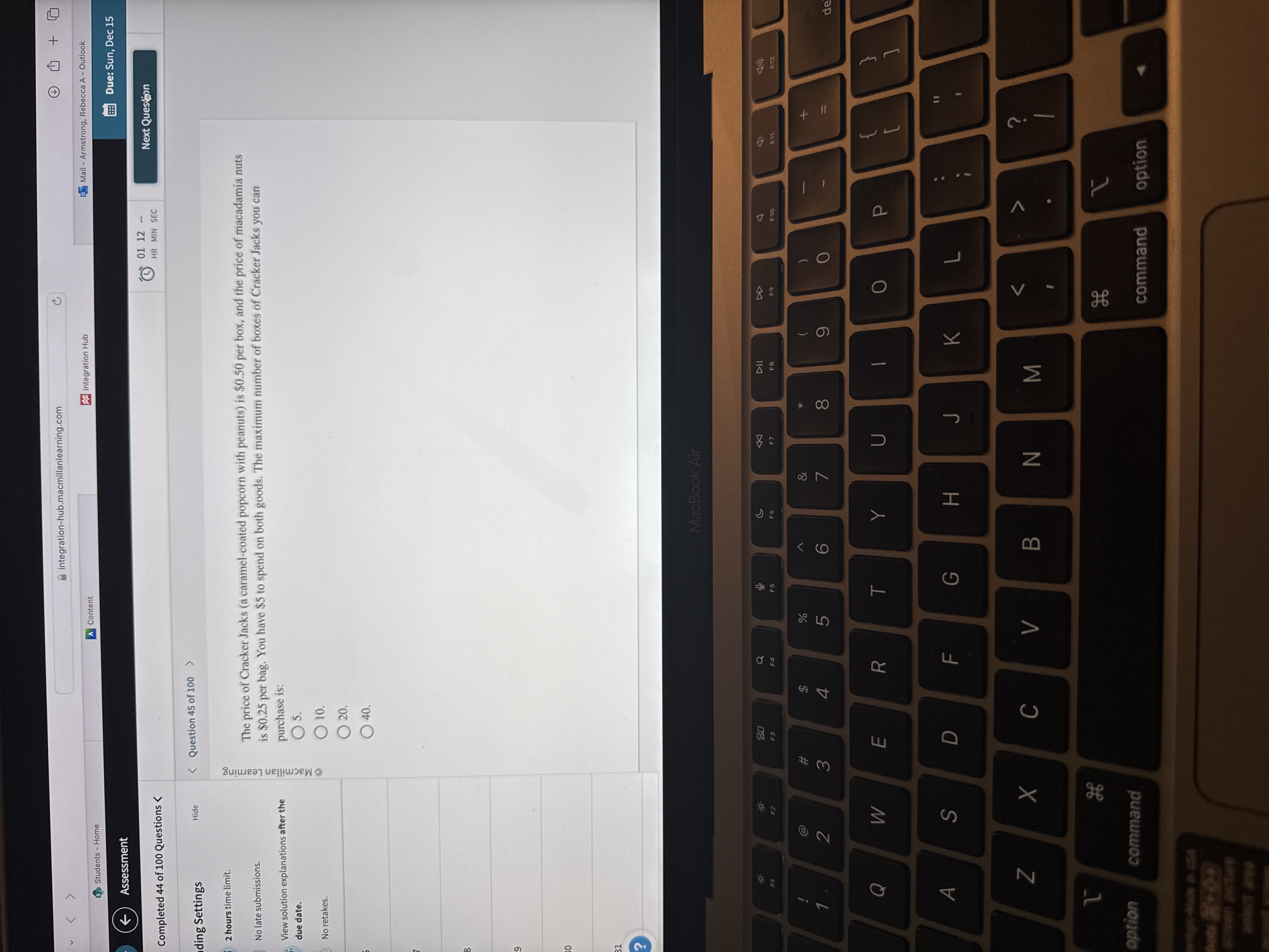 answer < integration-hub.macmillanlearning.com C