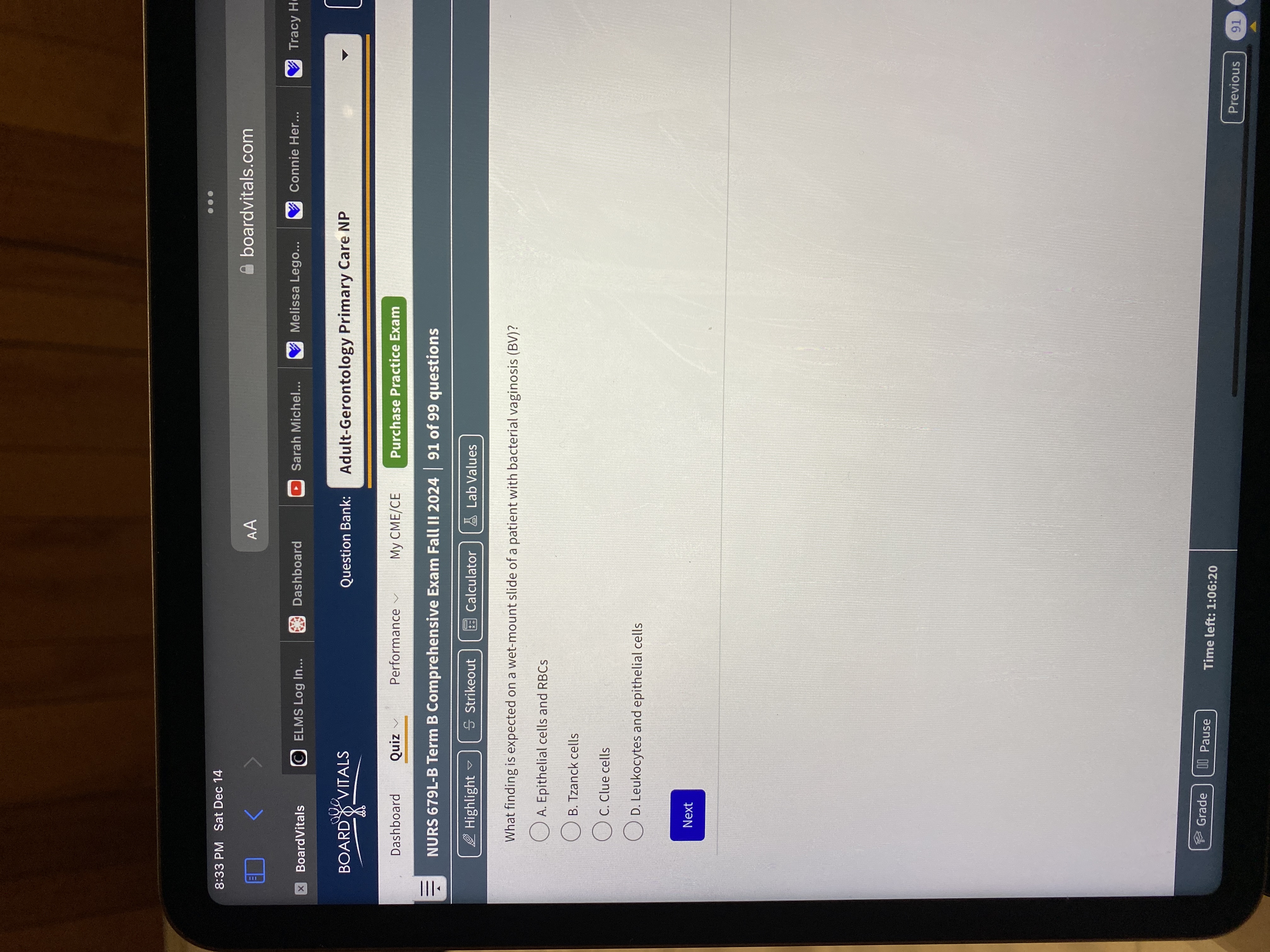 Answer . . . 8:33 PM Sat Dec 14 AA