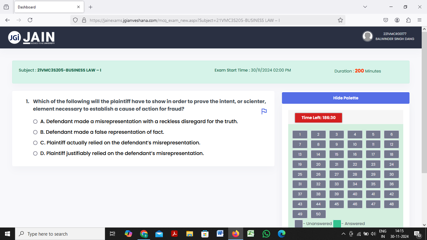 ANSWER Dashboard X + X - C O B