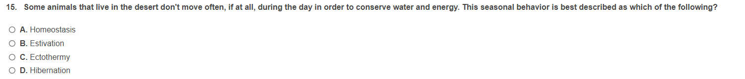 answer 15. Some animals that live in the desert