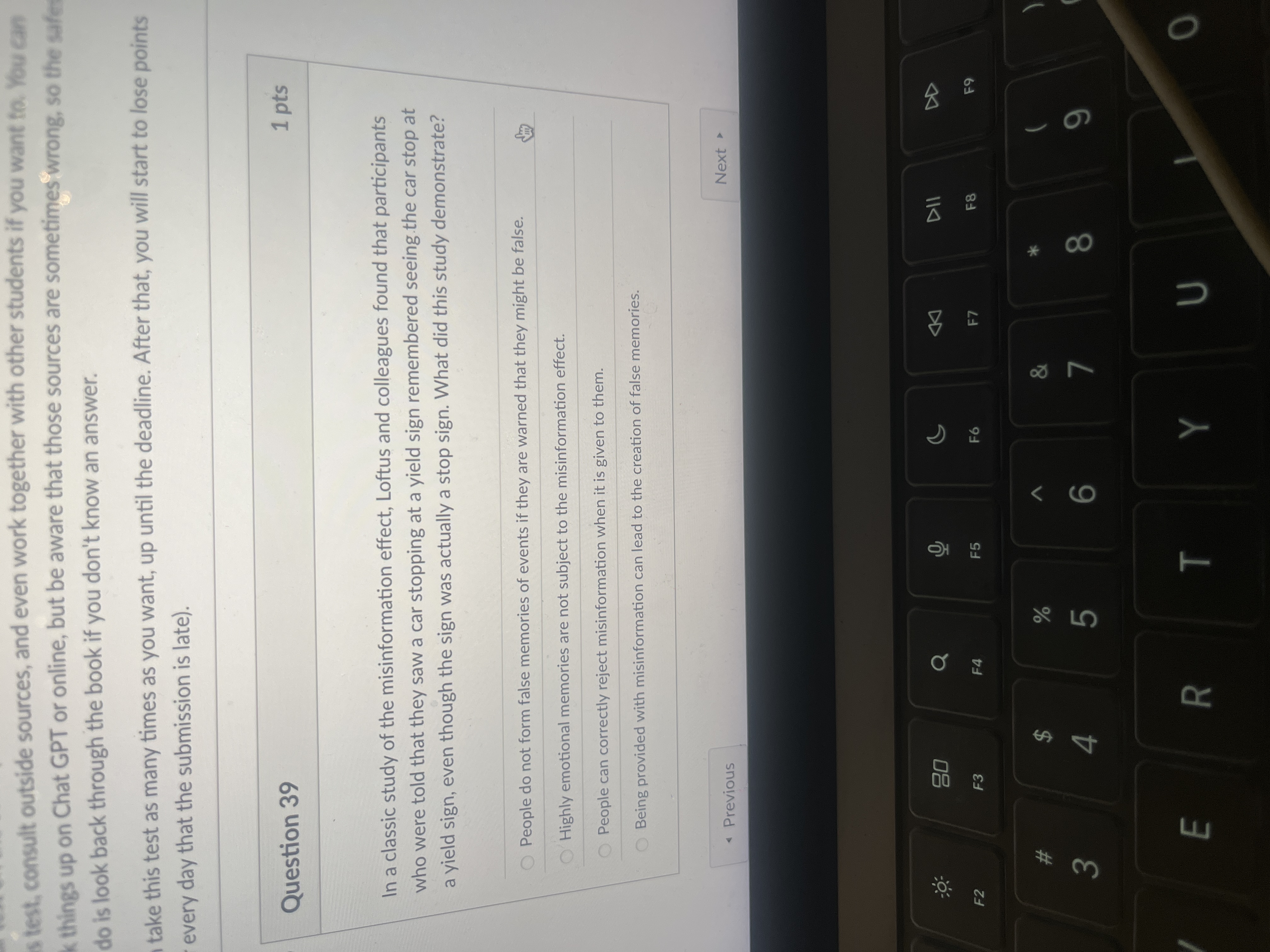 answer test, consult outside sources, and even