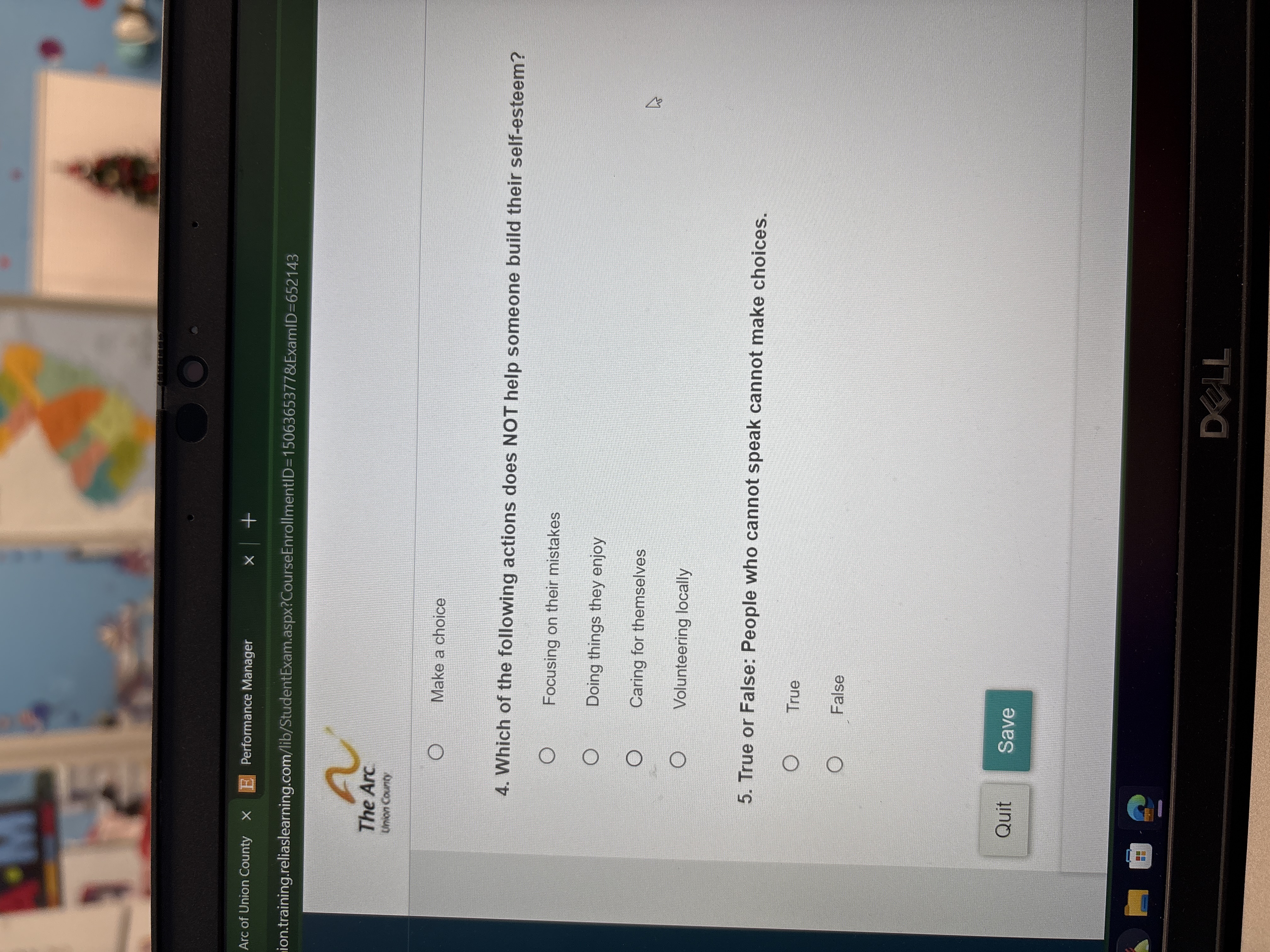 Answer OO . Arc of Union County X E Performance