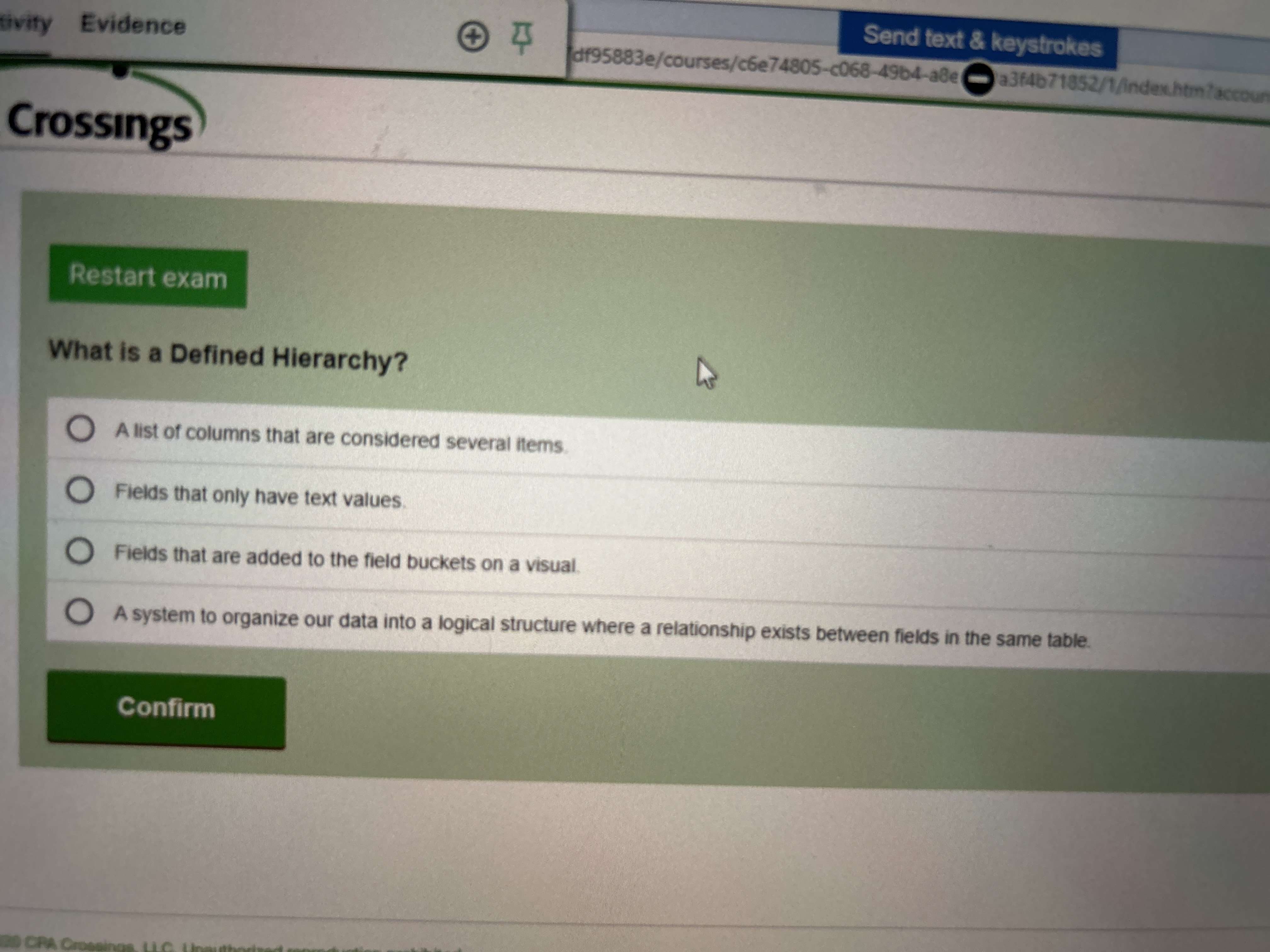 Answer the question + Send text & keystrokes