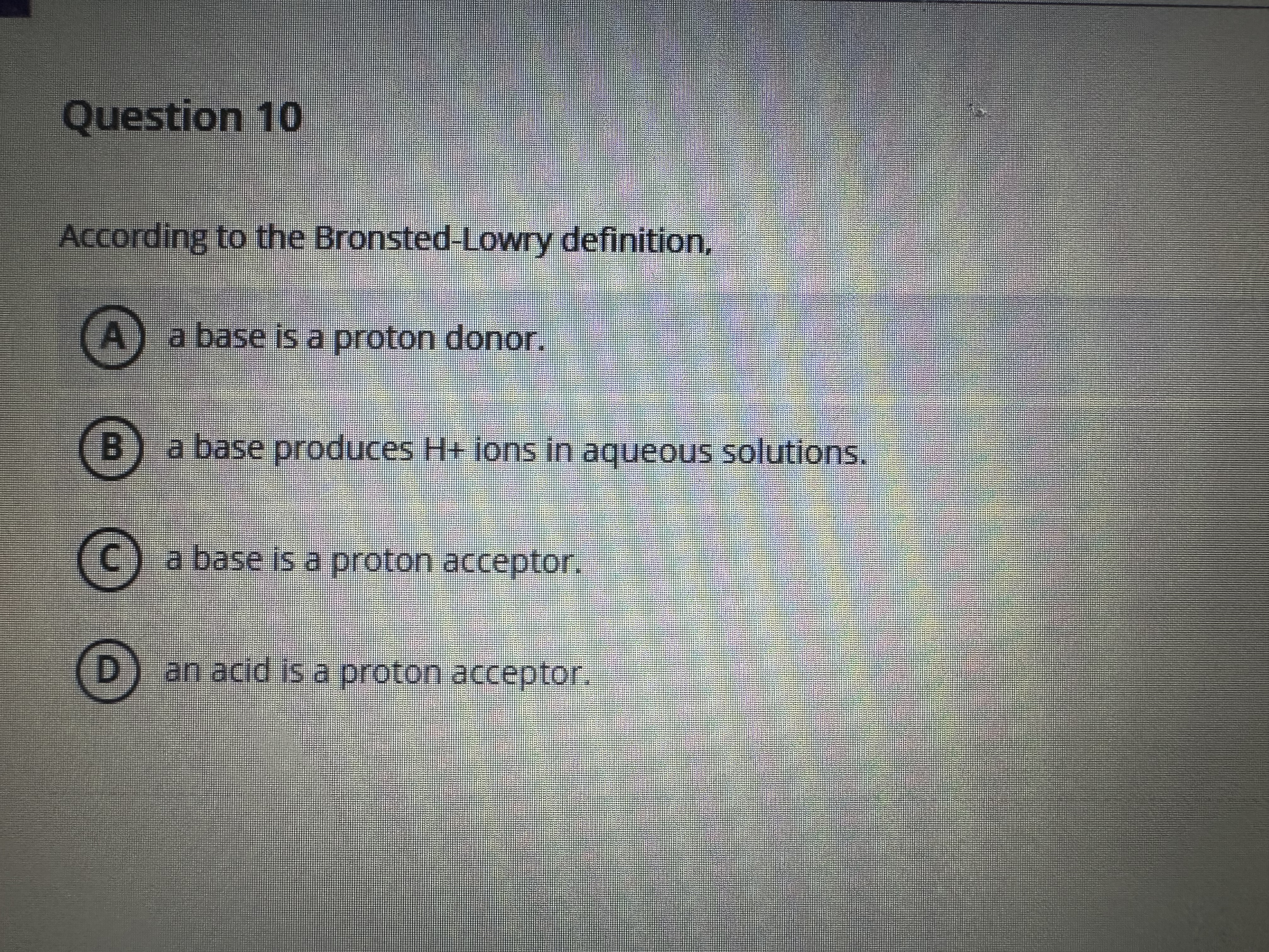 Answer Question 10 According to the