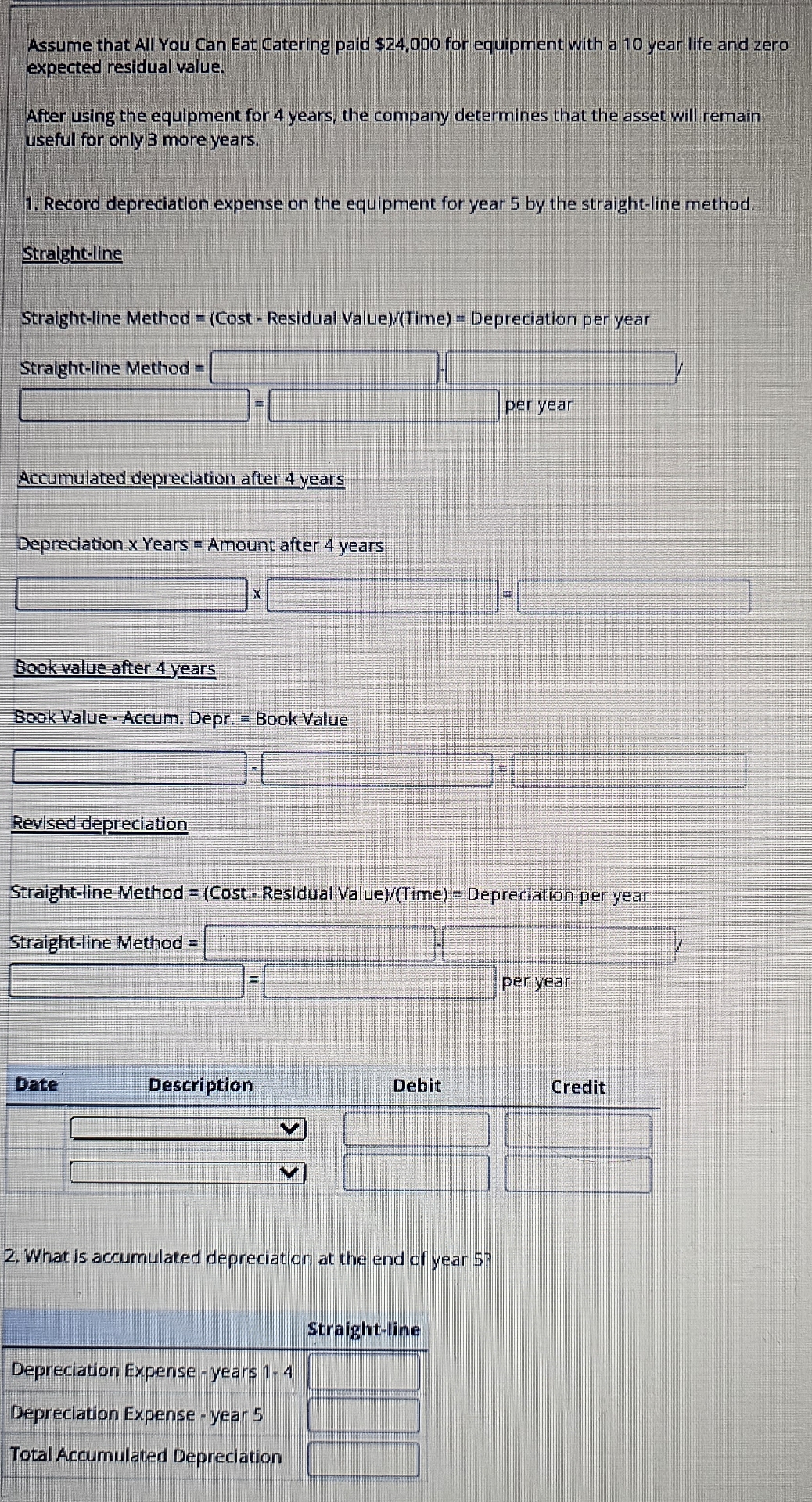 Assume that All You Can Eat Catering paid $ 2 4 ,
