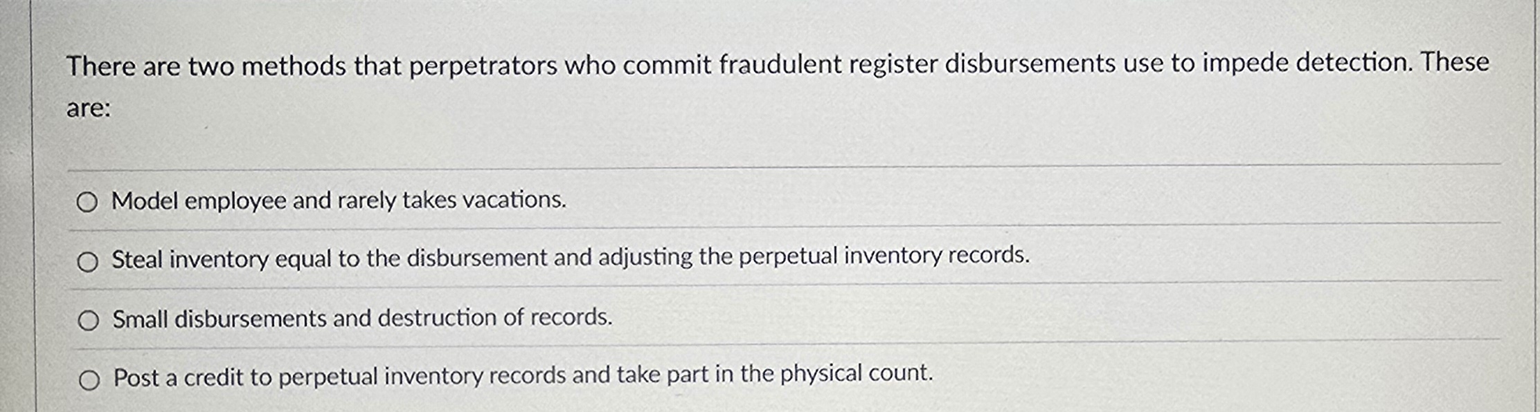 There are two methods that perpetrators who